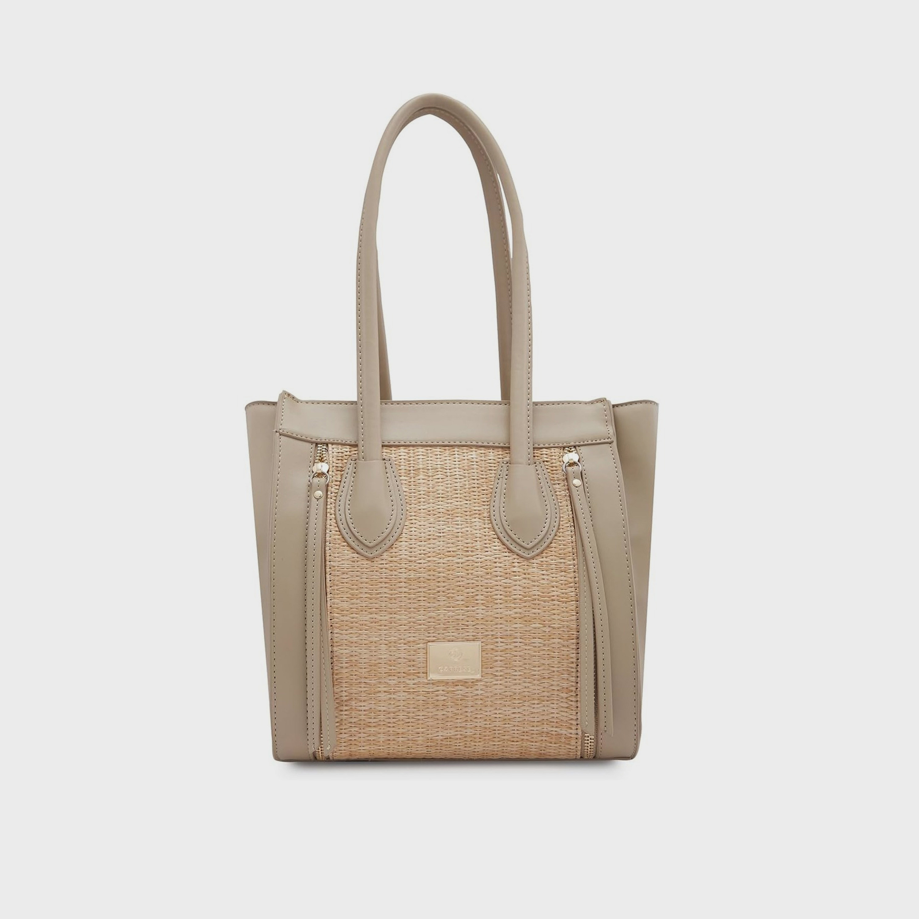 حقيبة كتف بمقبض مزدوج من Caprese مع إغلاق بسحاب | 37 × 22 × 15 سم-women-bagsandwallets-handbags-image-1