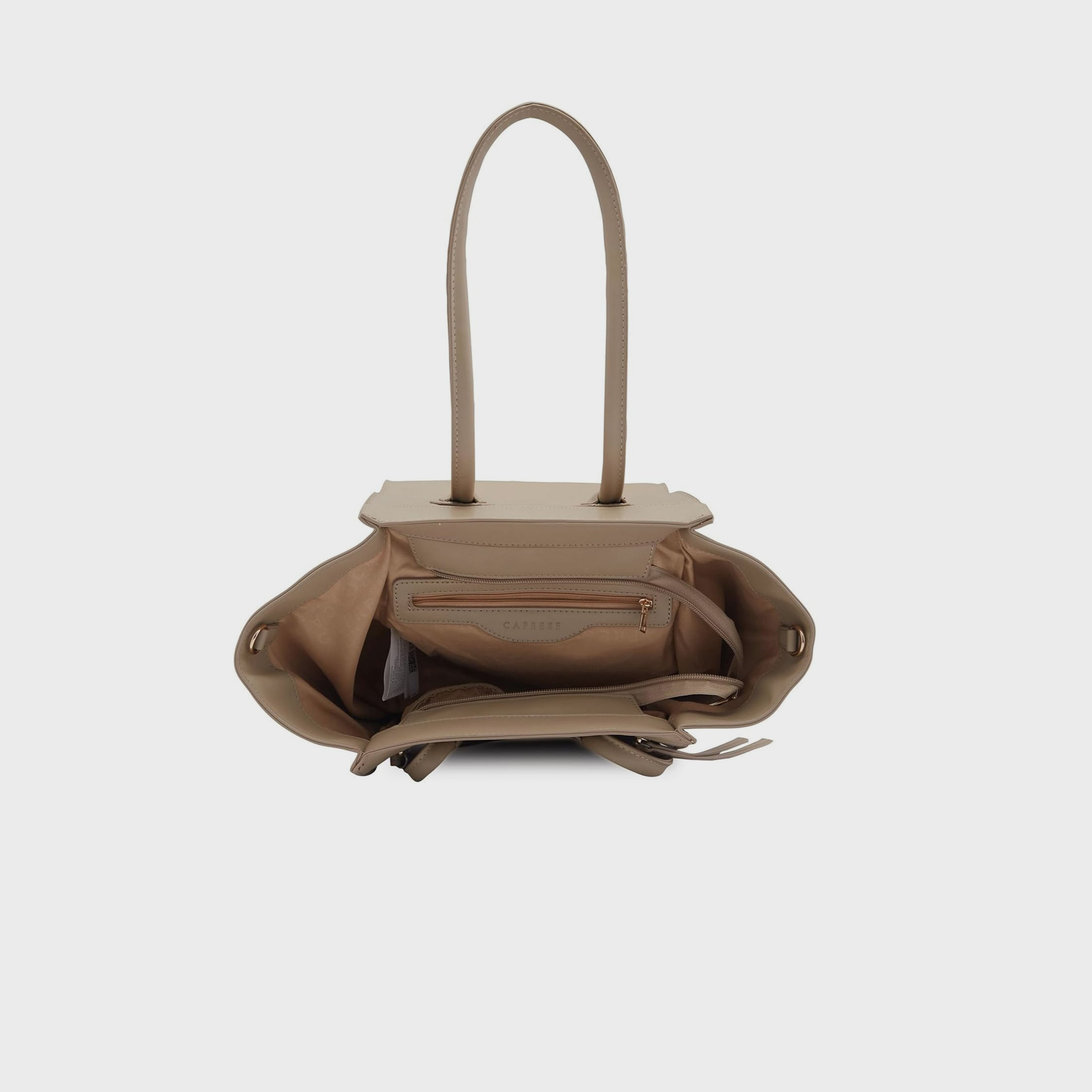 حقيبة كتف بمقبض مزدوج من Caprese مع إغلاق بسحاب | 37 × 22 × 15 سم-women-bagsandwallets-handbags-image-5