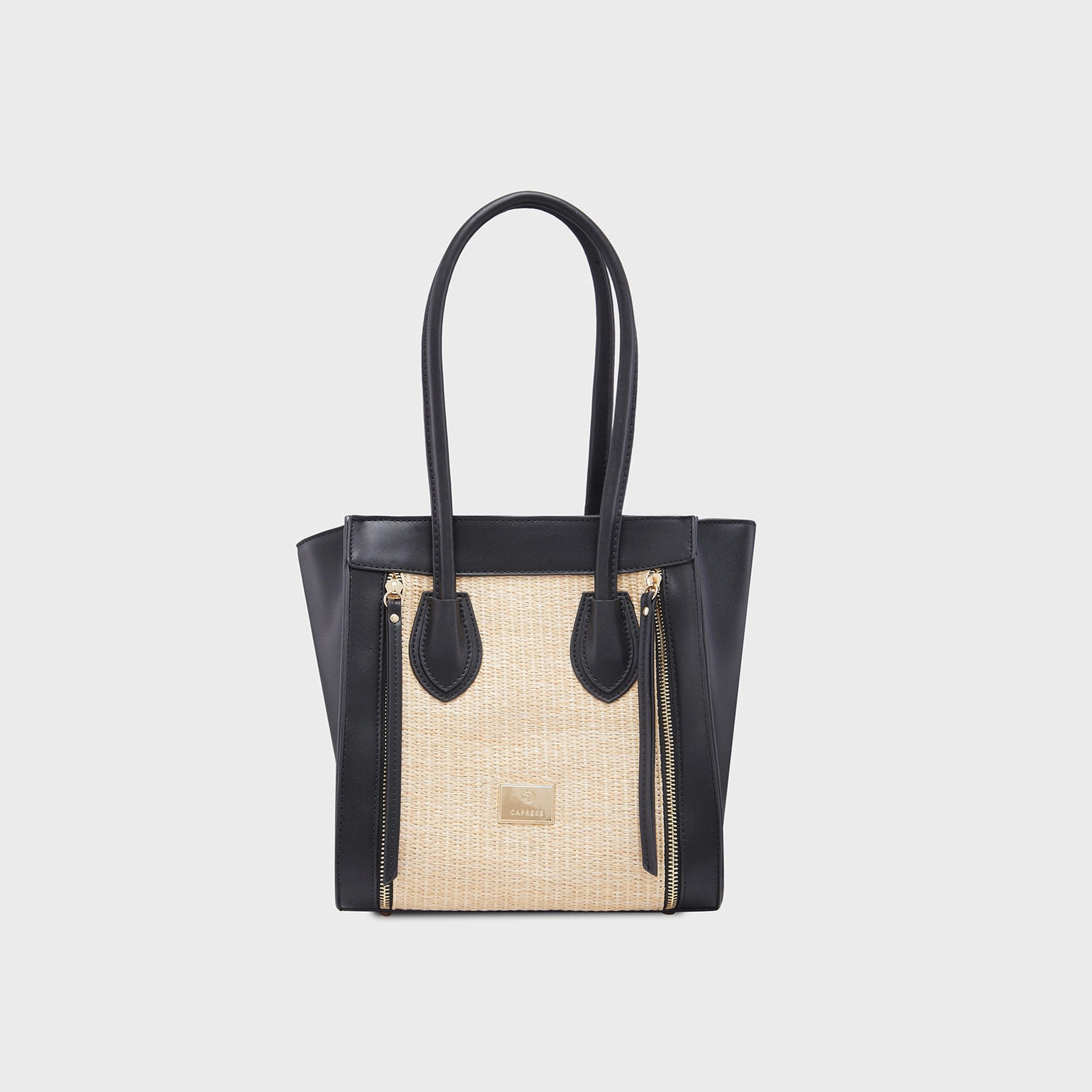 حقيبة كتف بمقبض مزدوج من Caprese مع إغلاق بسحاب | 37 × 22 × 15 سم-women-bagsandwallets-handbags-image-1