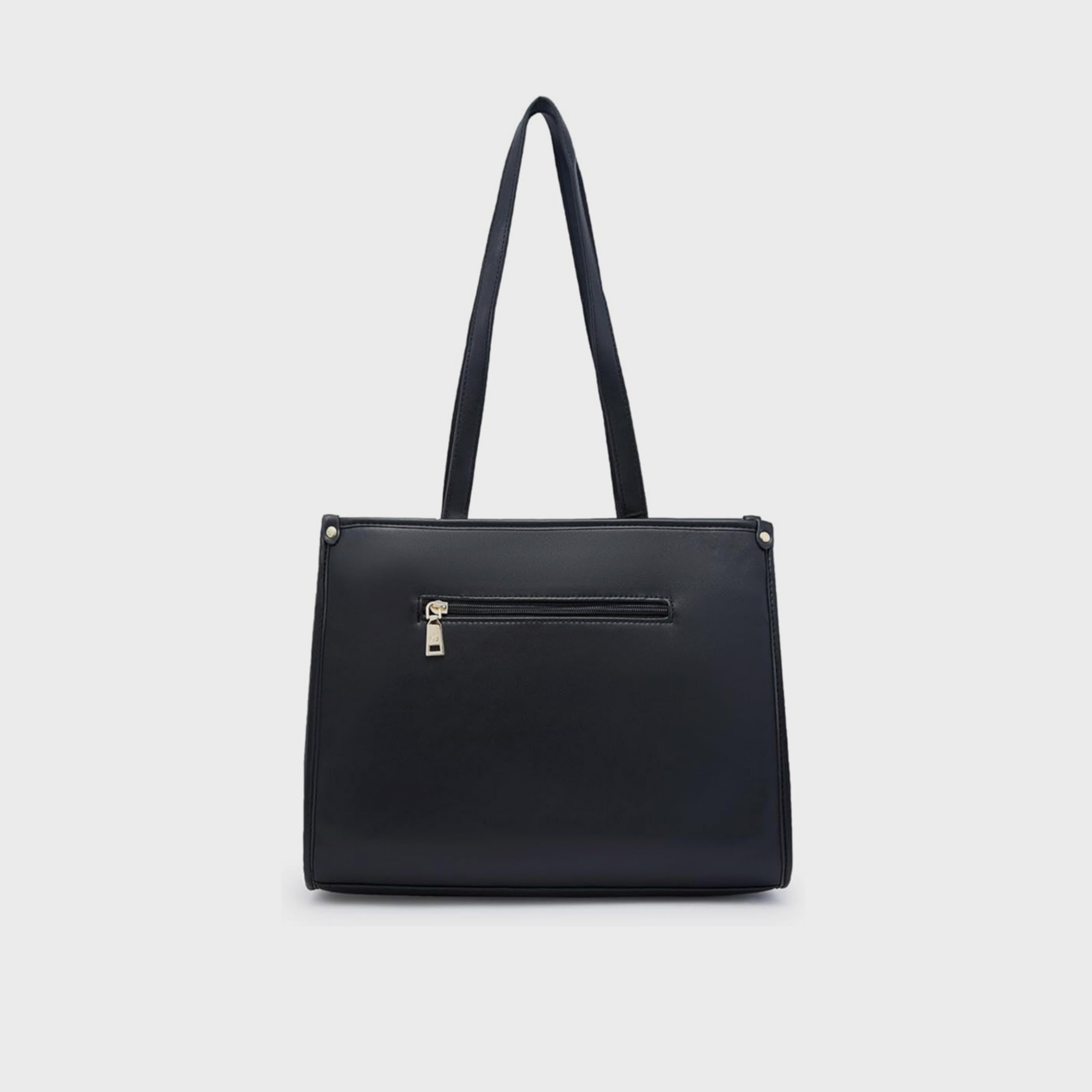 Caprese Textured Double-Handle Tote Bag with Zipper Closure | 35 x 27 x 13 cm-women-bagsandwallets-handbags-image-7