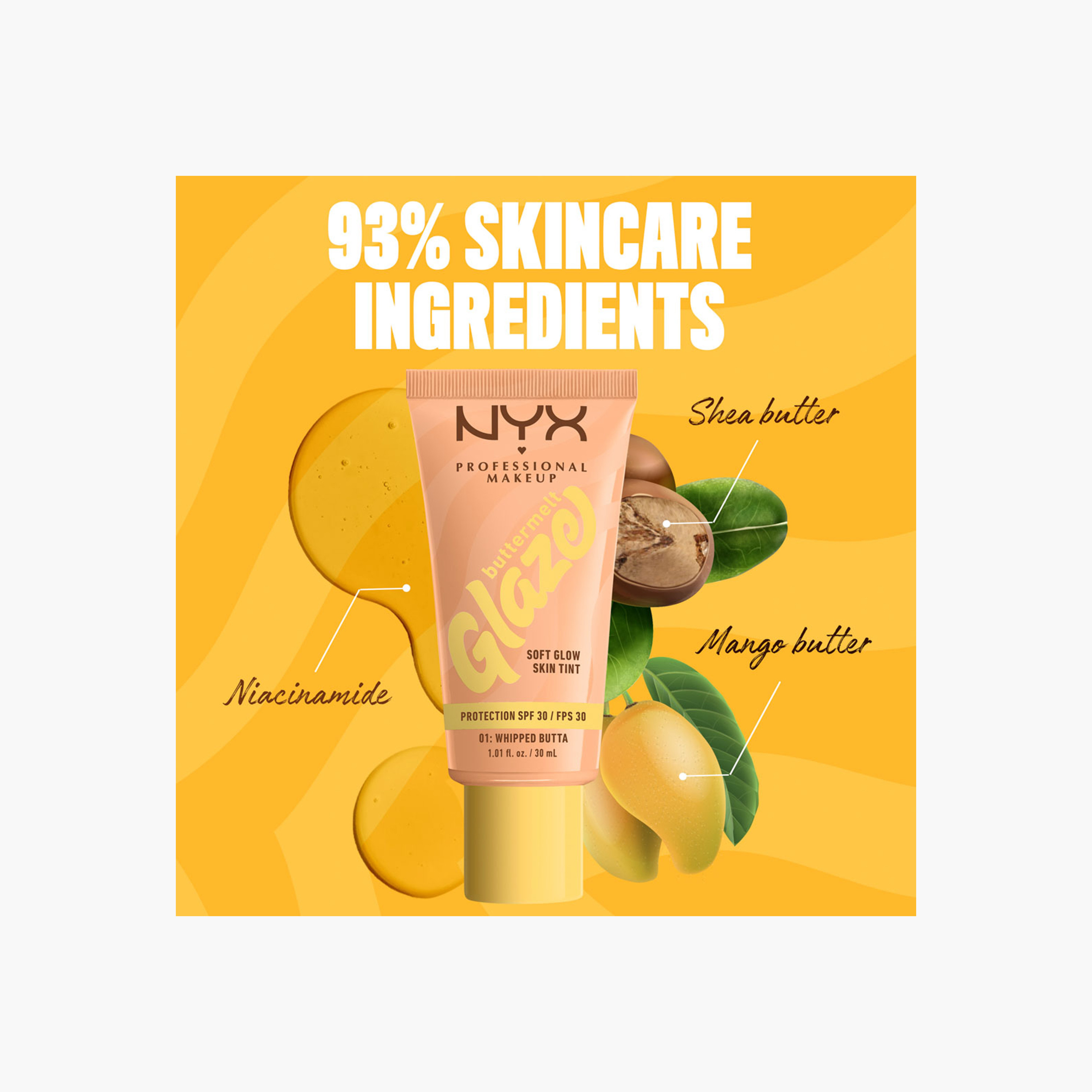 NYX Professional Make up Buttermelt Glaze Soft Glow Skin Tint - 30 ml-beautyandpersonalcare-makeup-face-tintedmoisturizer-image-2