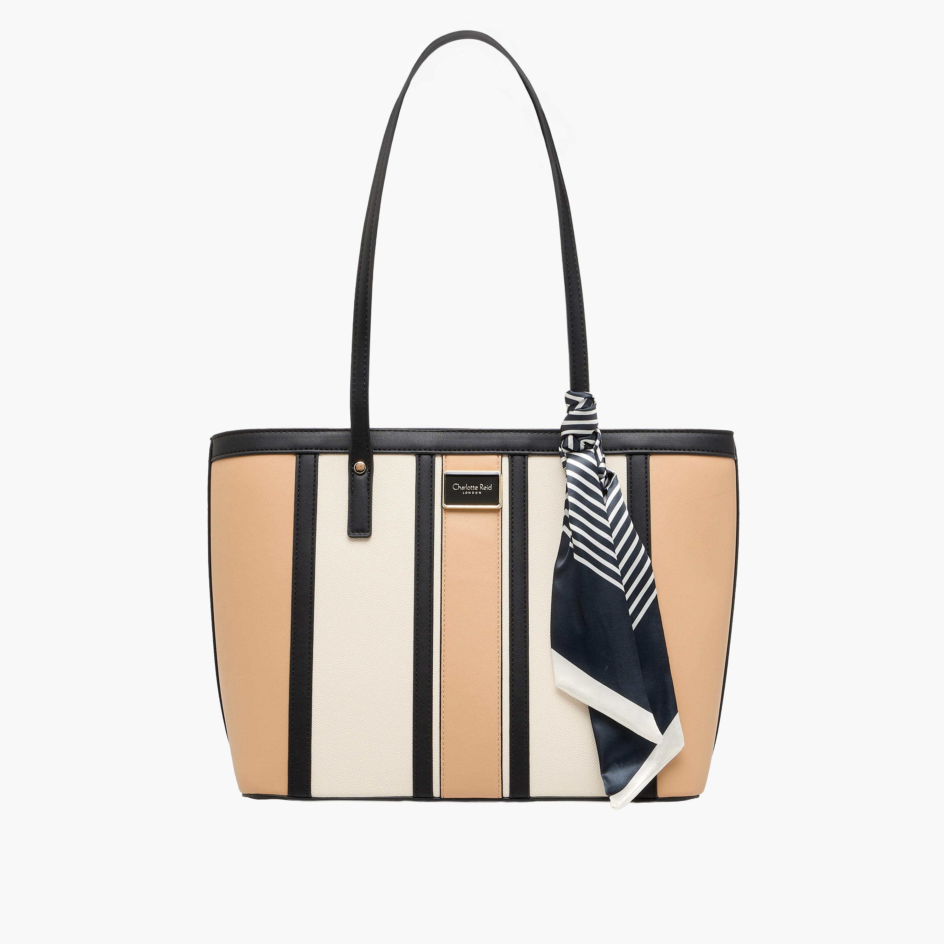شنطة تسوق بقوالب ملونة ووشاح من شارلوت ريد-women-bagsandwallets-handbags-image-1