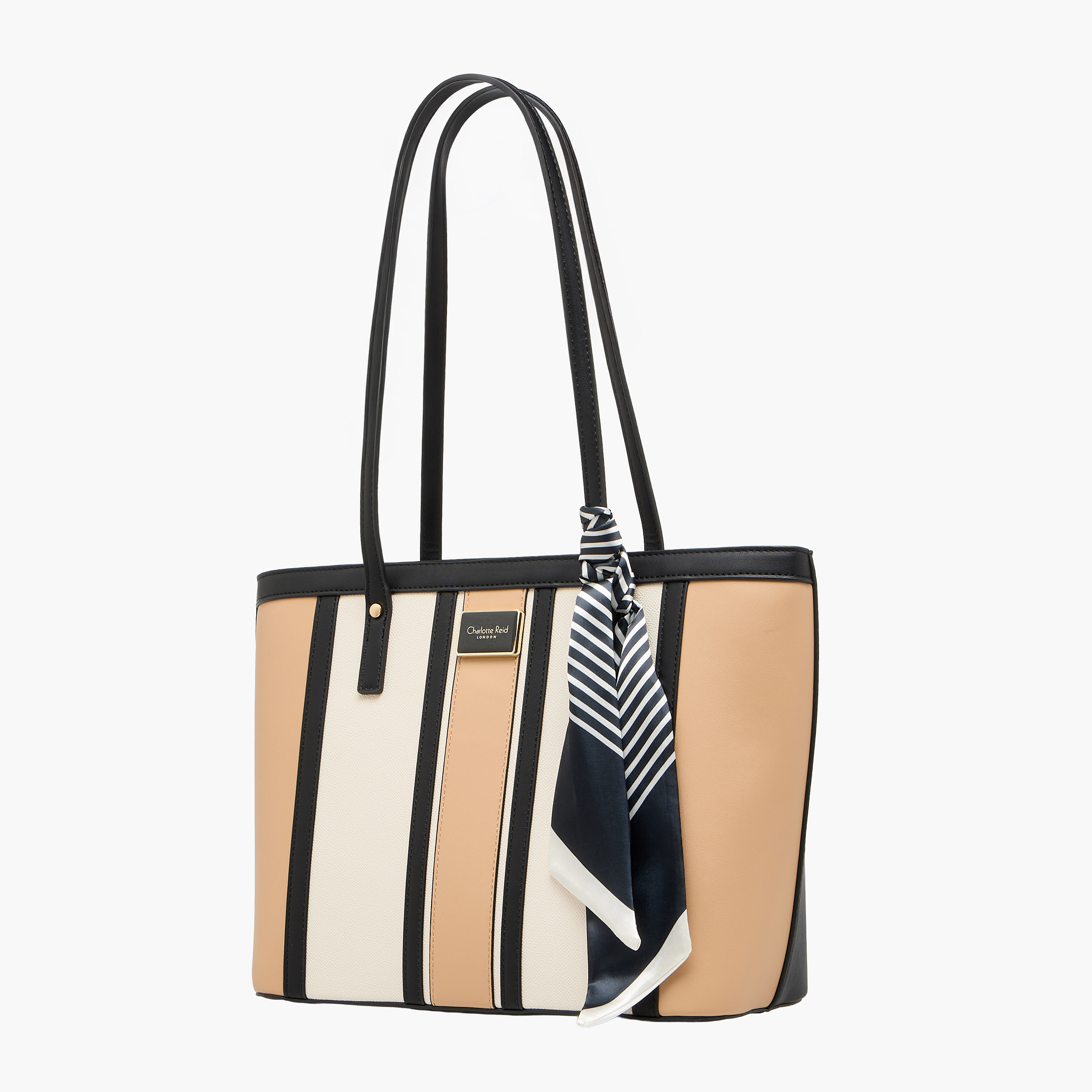 شنطة تسوق بقوالب ملونة ووشاح من شارلوت ريد-women-bagsandwallets-handbags-image-3