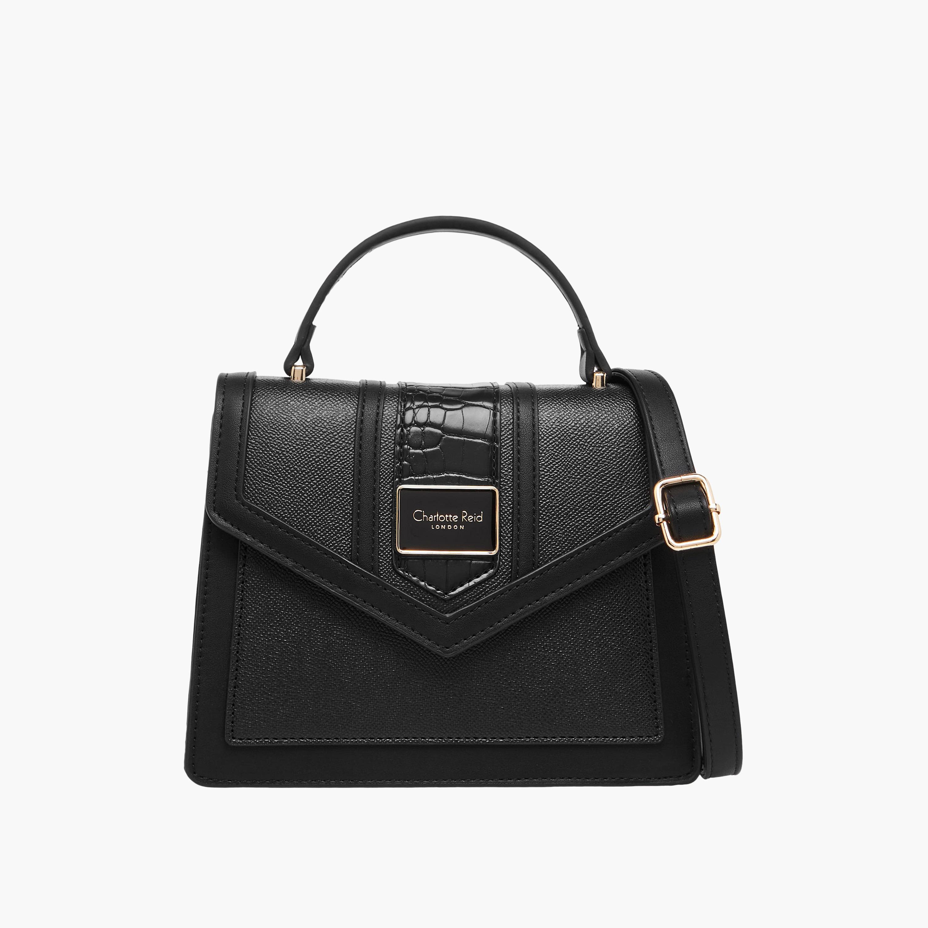 Charlotte Reid Textured Crossbody Bag with Adjustable Strap-women-bagsandwallets-handbags-image-1
