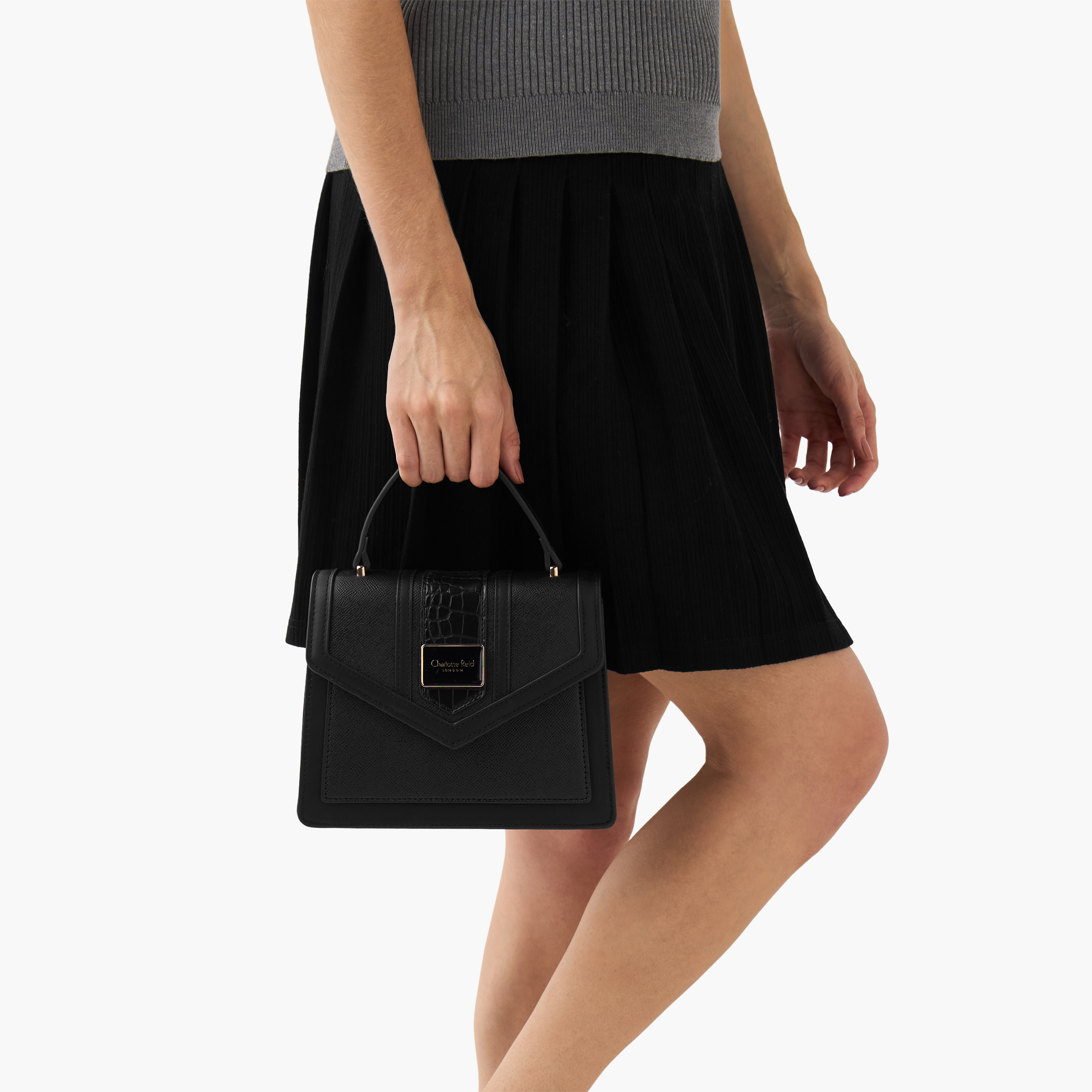 Charlotte Reid Textured Crossbody Bag with Adjustable Strap-women-bagsandwallets-handbags-image-8