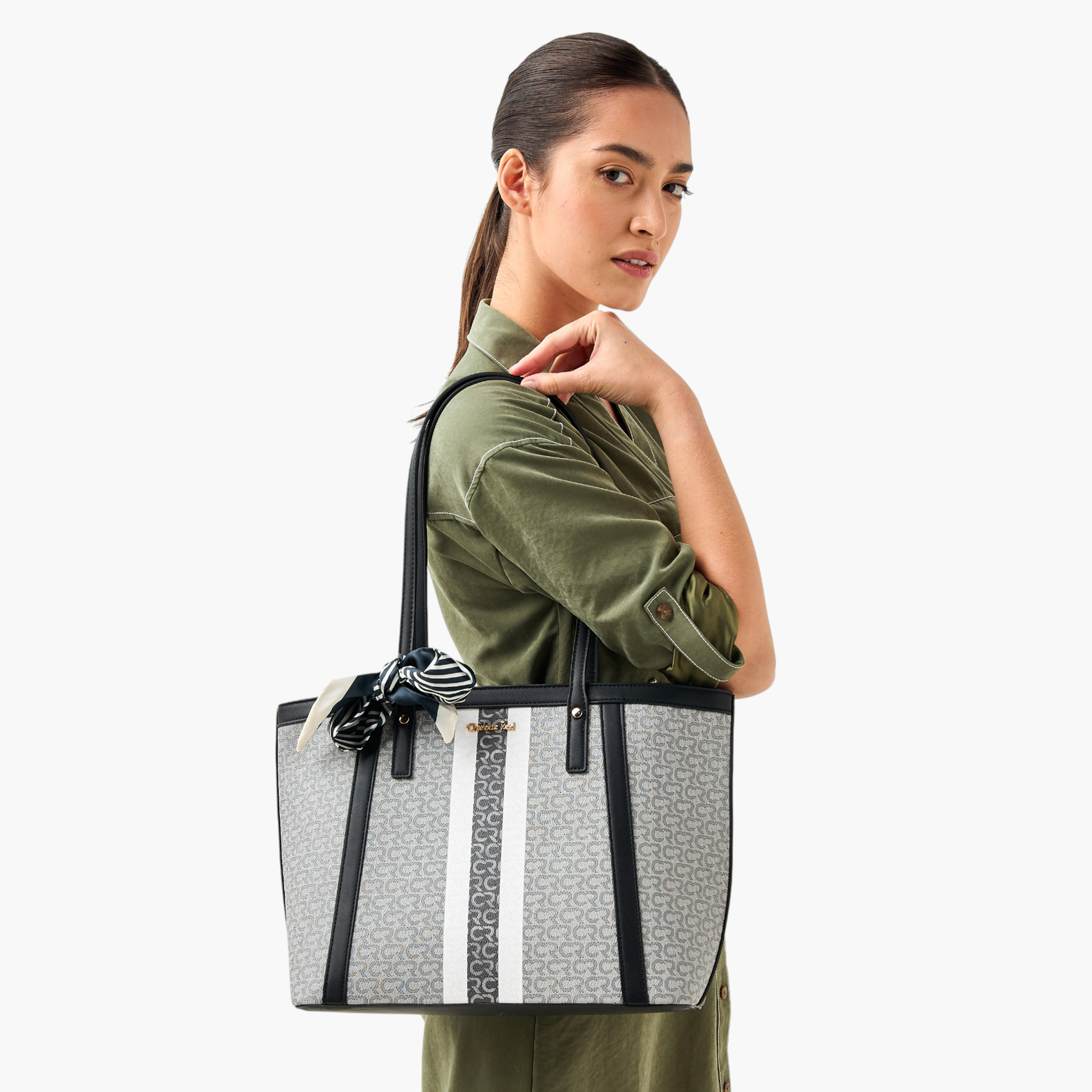 شنطة توت بزينة وشاح وبمقابض مزدوجة من تشارلوت ريد-women-bagsandwallets-handbags-image-2