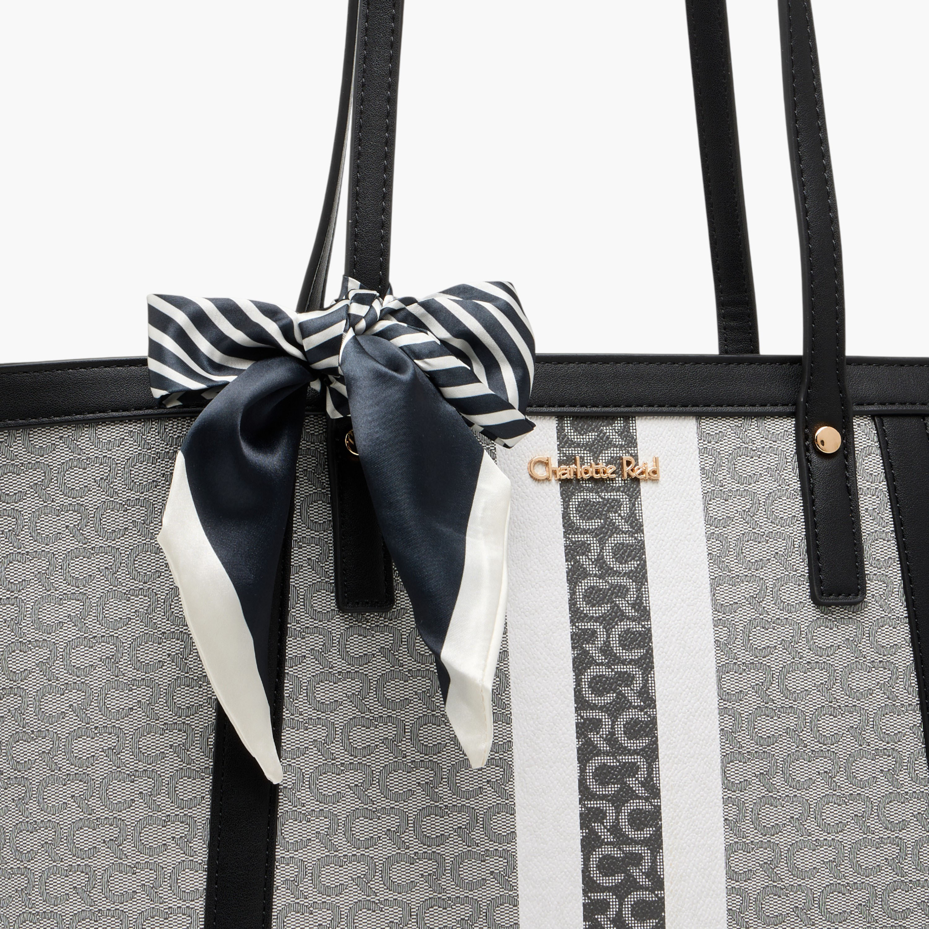 شنطة توت بزينة وشاح وبمقابض مزدوجة من تشارلوت ريد-women-bagsandwallets-handbags-image-5