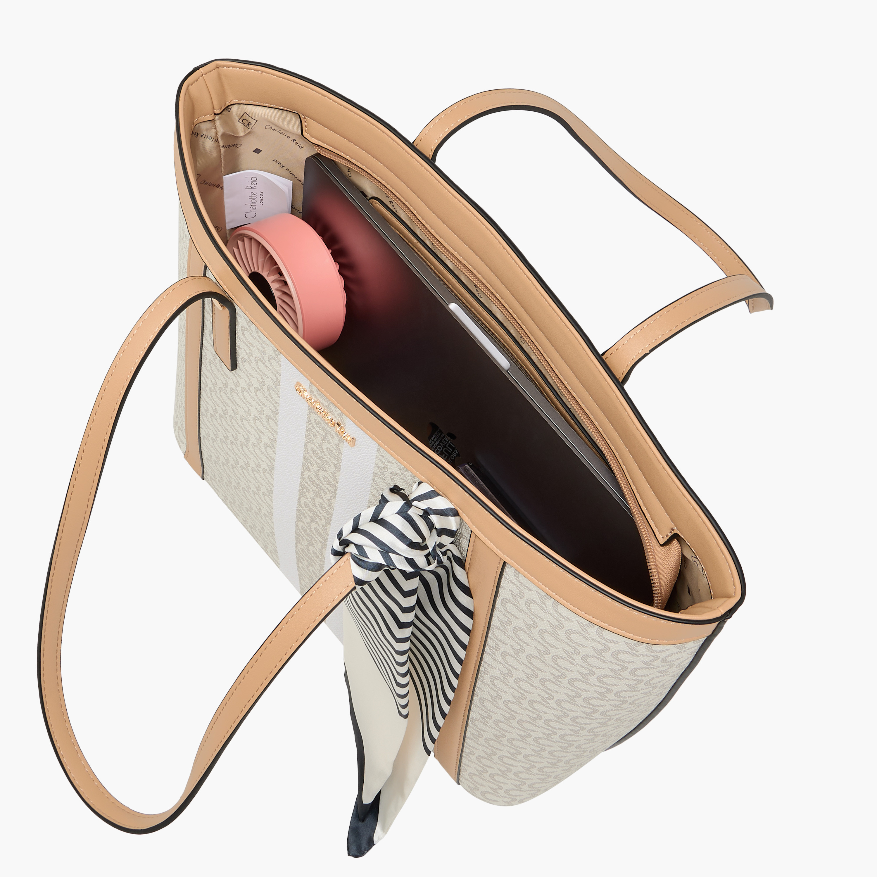 شنطة توتي بطبعات مونوجرام مع تفاصيل وشاح من شارلوت ريد-women-bagsandwallets-handbags-image-8