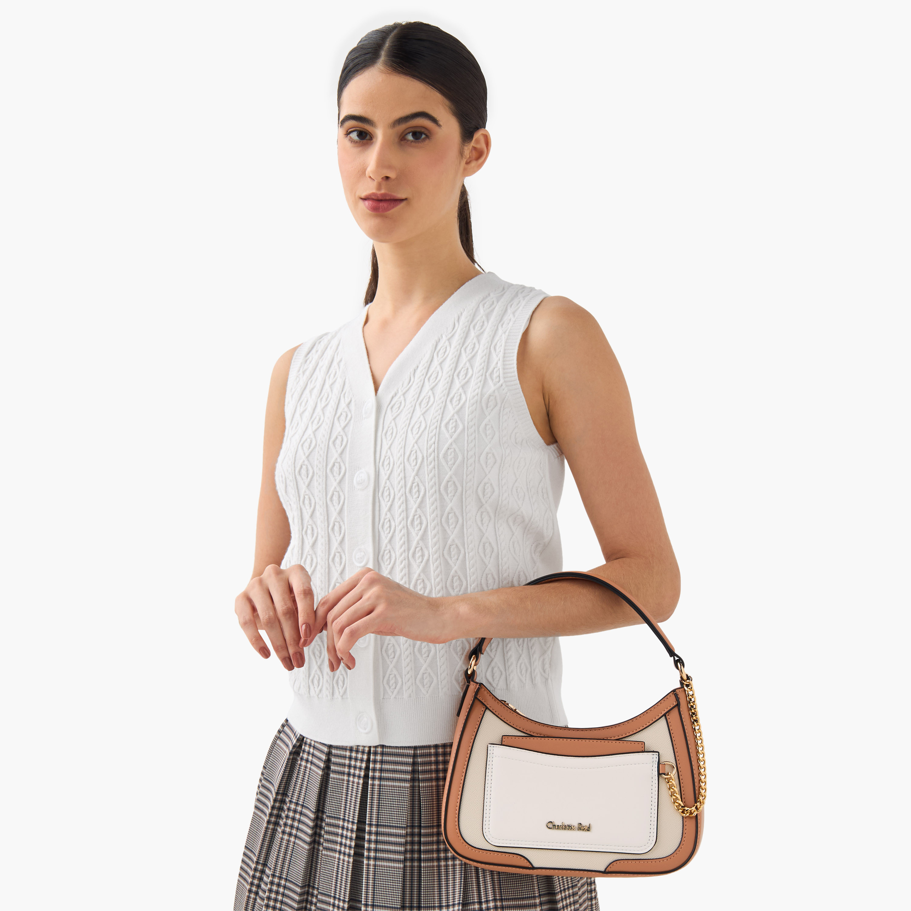 شنطة كتف بقوالب ملونة وسحّاب إغلاق من شارلوت ريد-women-bagsandwallets-handbags-image-4