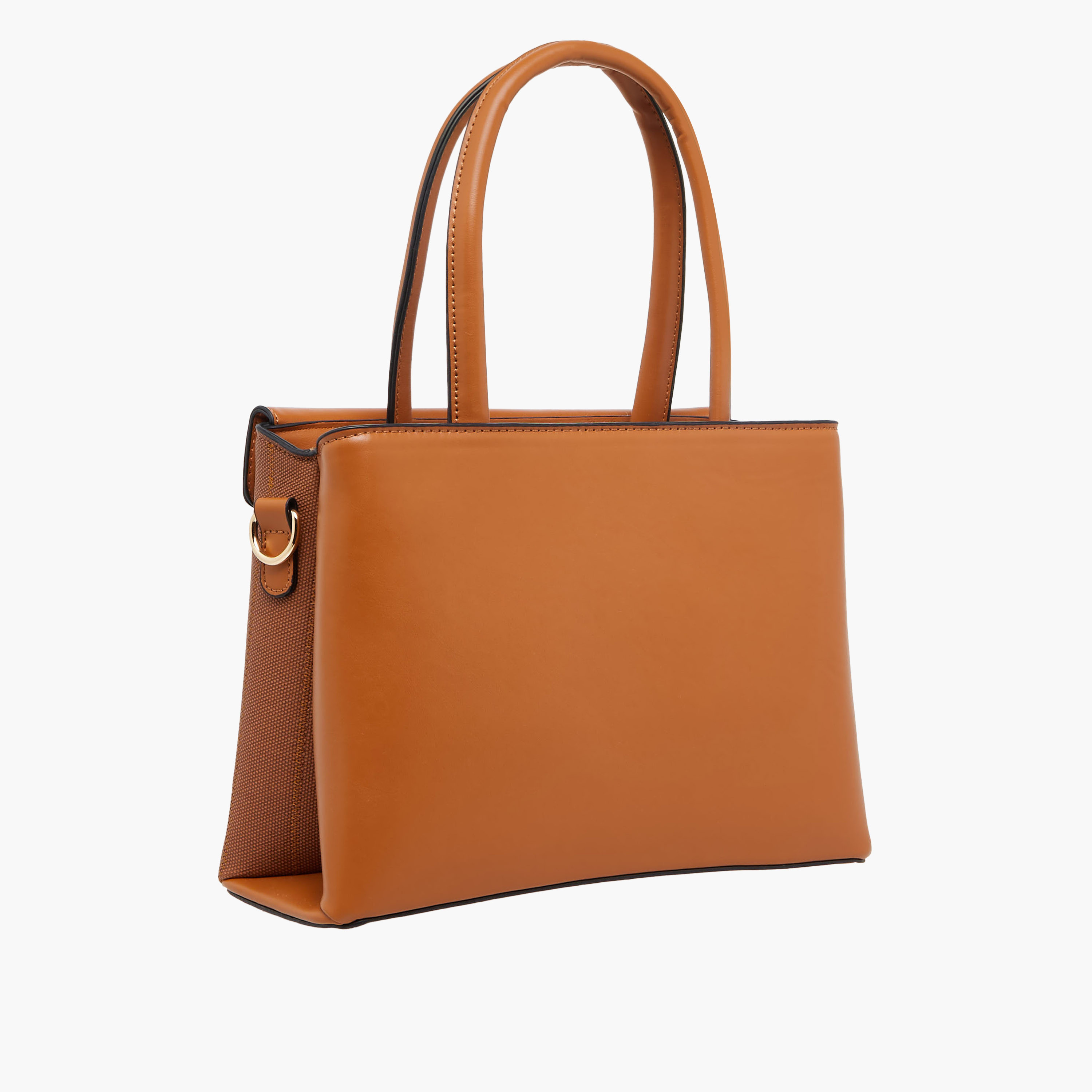 Adore Textured Satchel Bag with Double Handle-women-bagsandwallets-handbags-image-4