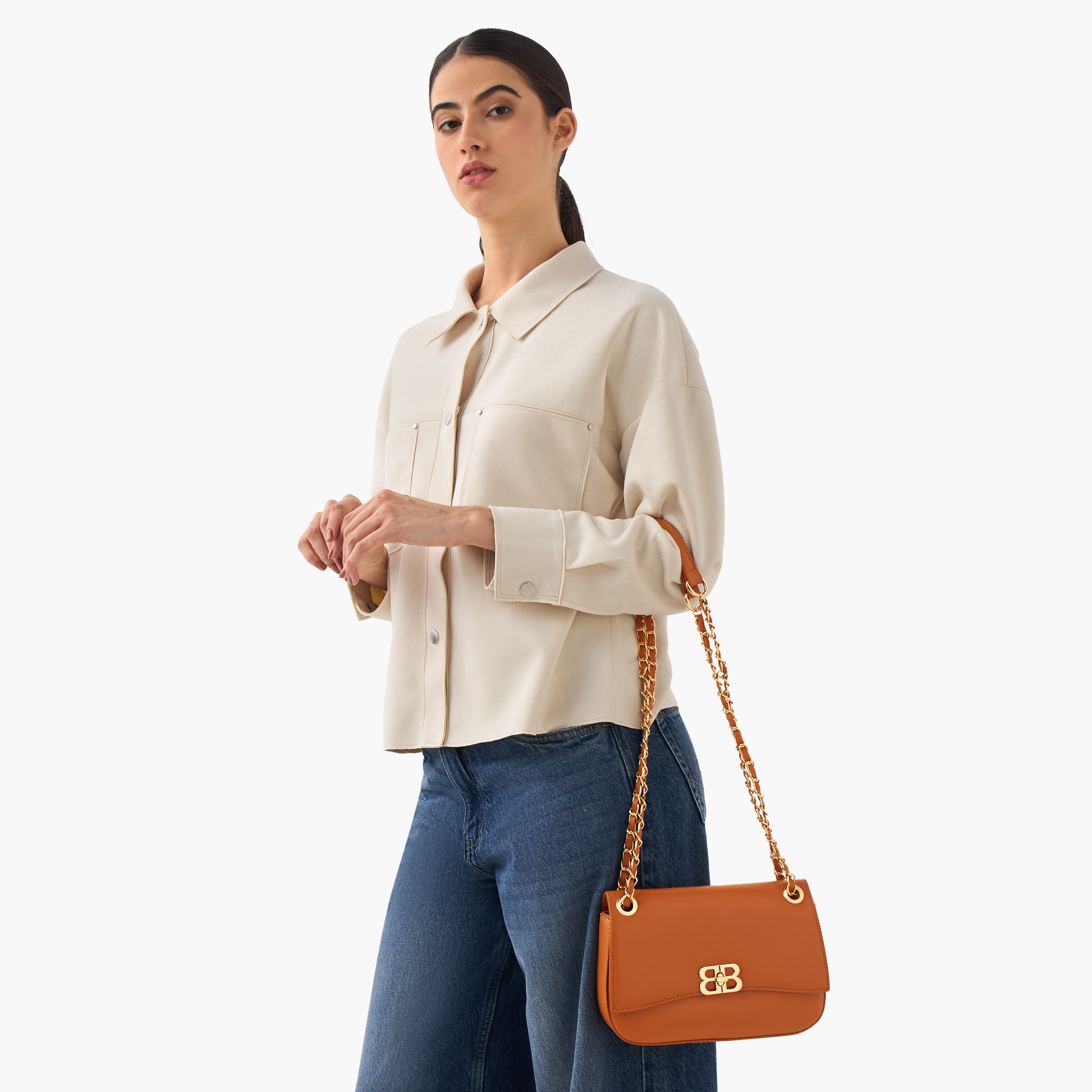 Adore Solid Crossbody Bag with Twist Lock Closure-women-bagsandwallets-handbags-image-2