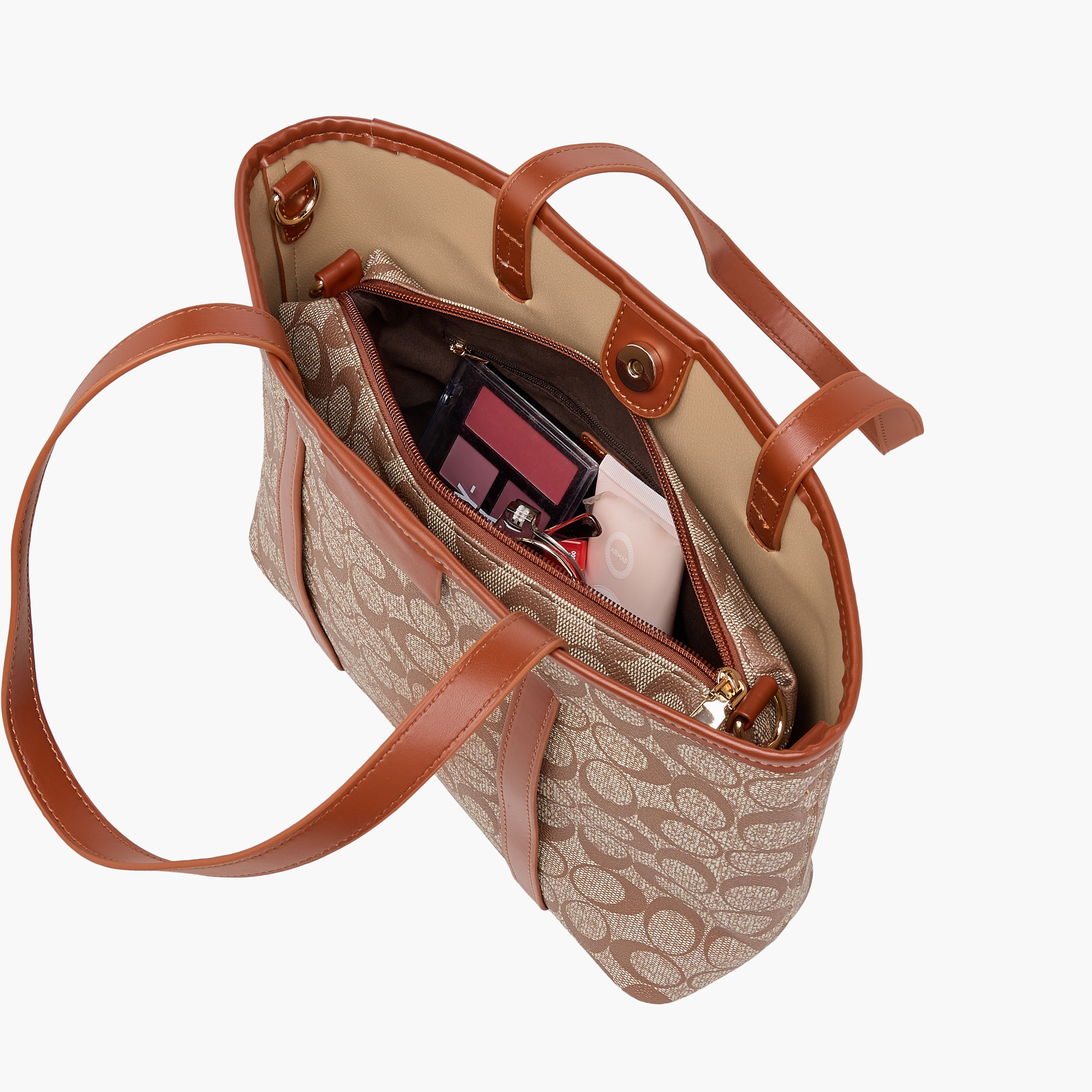 شنطة توتي بطبعات مع شنطة صغيرة من أدور-women-bagsandwallets-handbags-image-10