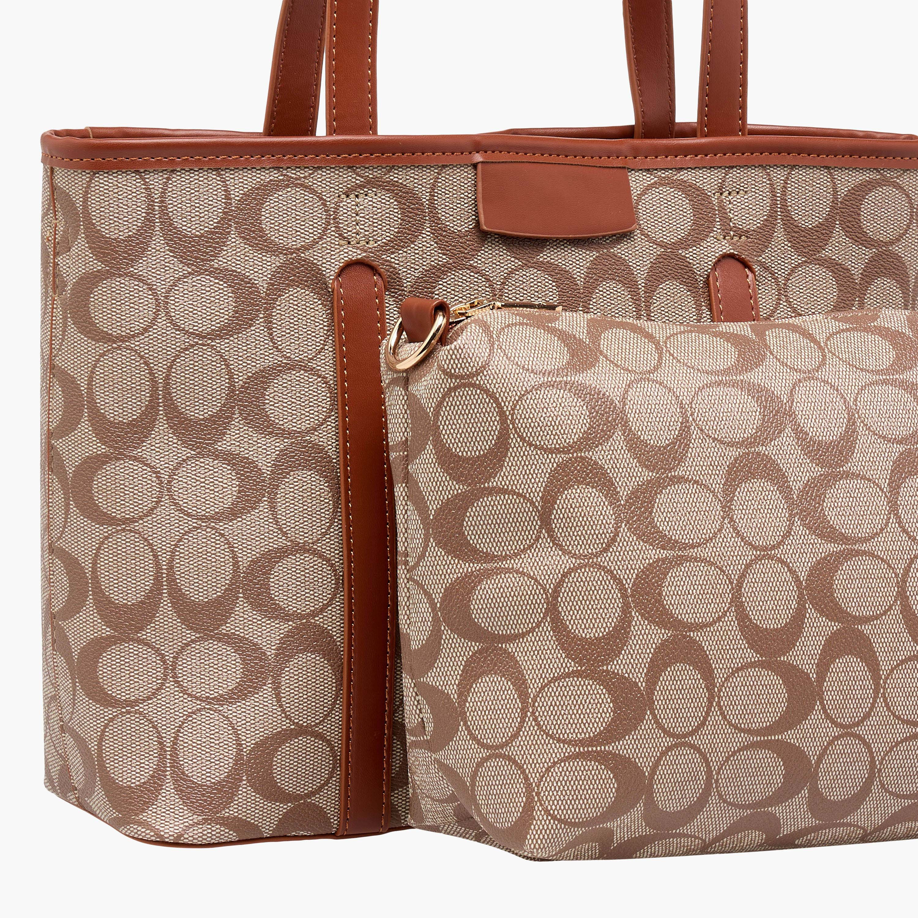 شنطة توتي بطبعات مع شنطة صغيرة من أدور-women-bagsandwallets-handbags-image-6