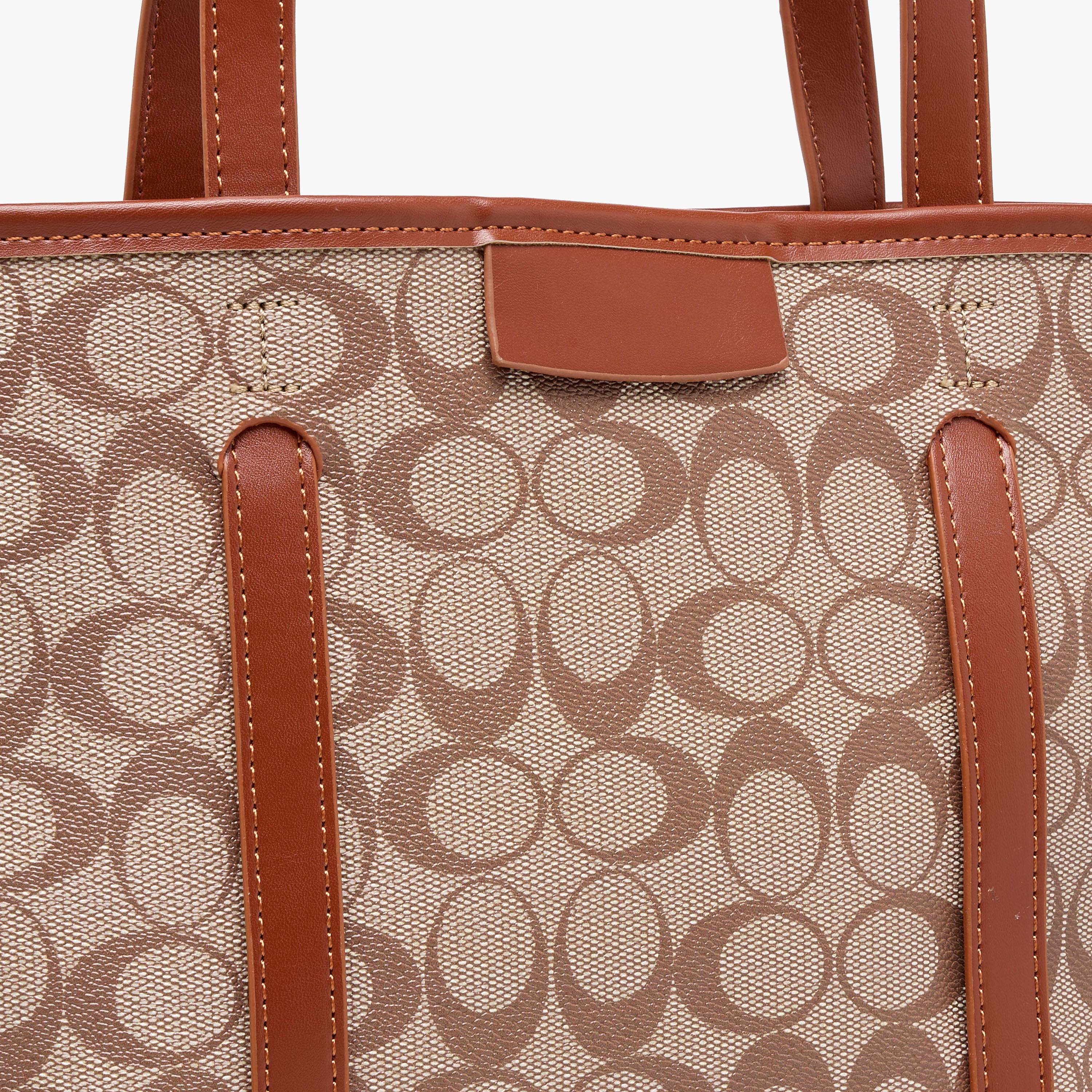 شنطة توتي بطبعات مع شنطة صغيرة من أدور-women-bagsandwallets-handbags-image-7