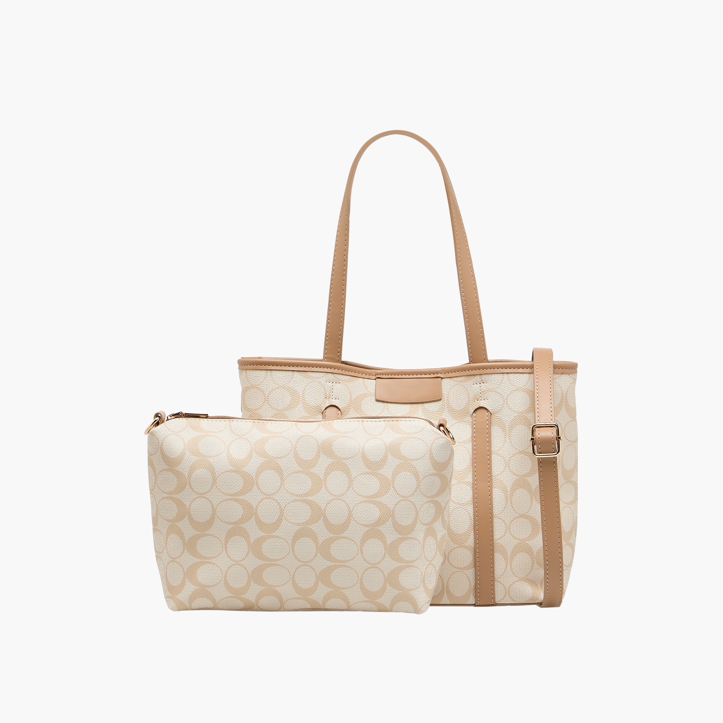 شنطة توتي بطبعات مع محفظة من أدور-women-bagsandwallets-handbags-image-1