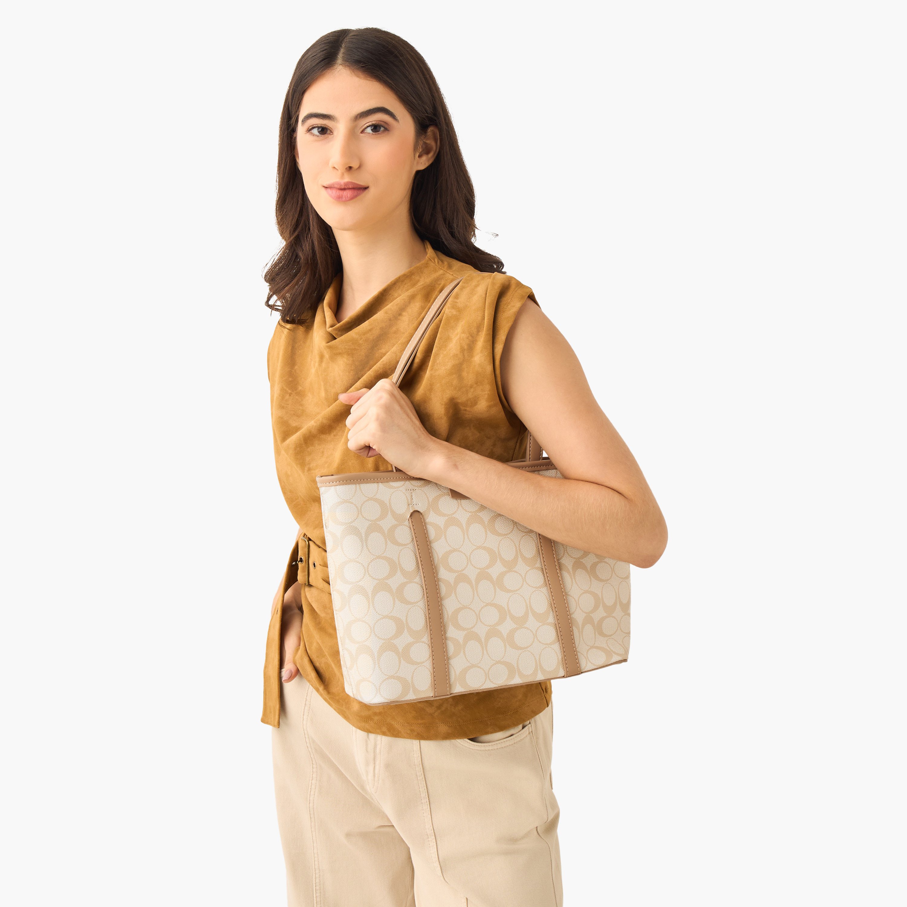 شنطة توتي بطبعات مع محفظة من أدور-women-bagsandwallets-handbags-image-2