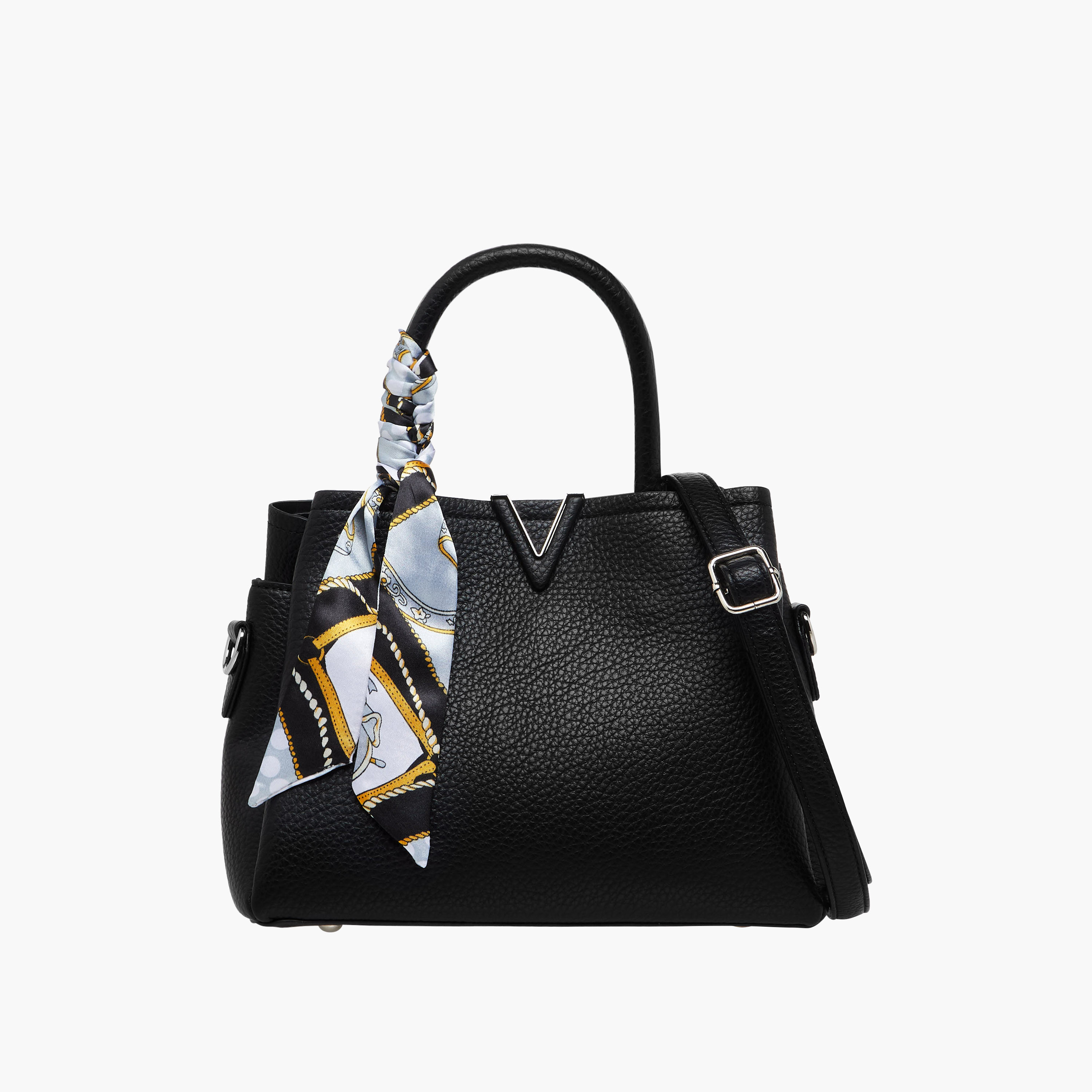 Sasha Tom Textured Tote Bag with Scarf Detail-women-bagsandwallets-handbags-image-1