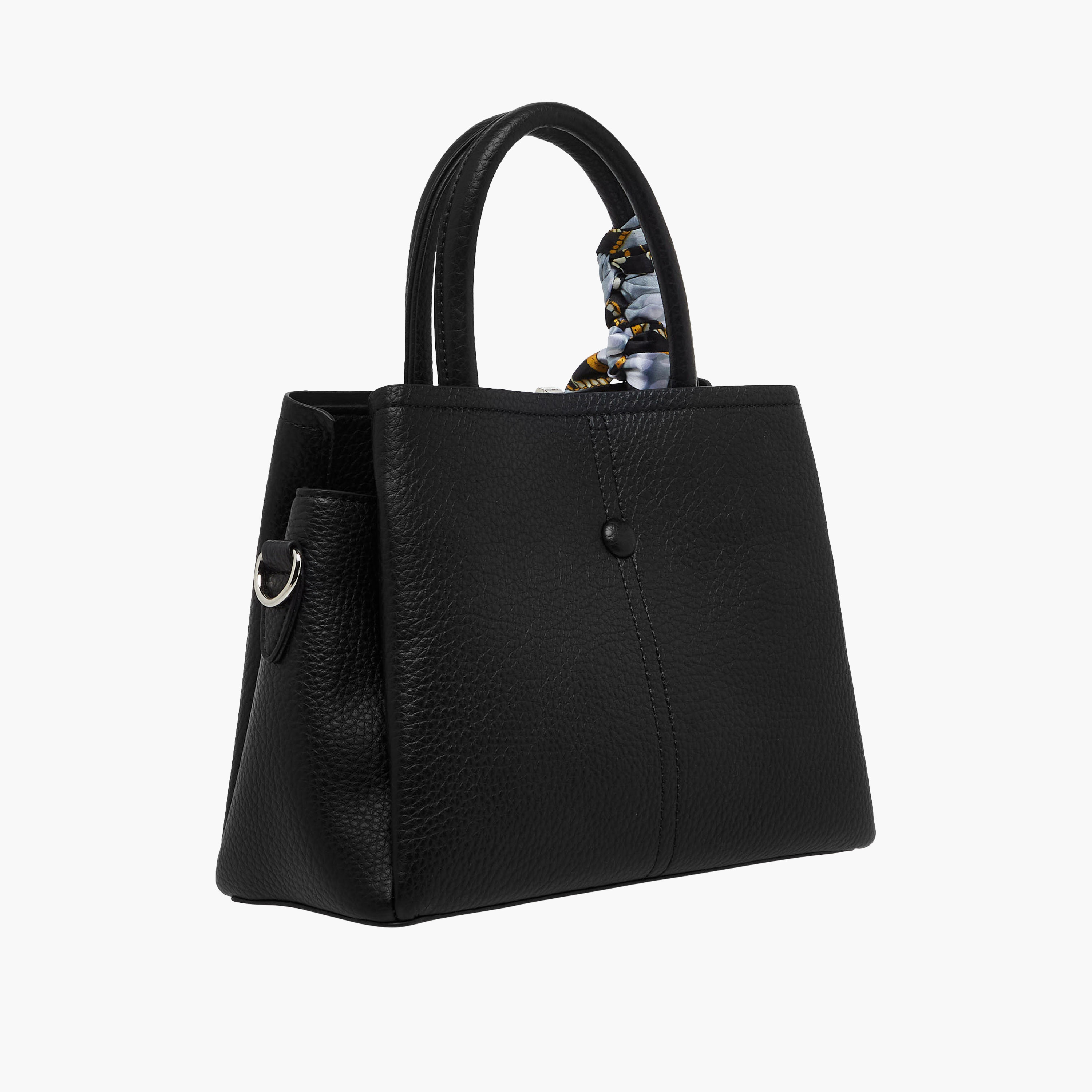 Sasha Tom Textured Tote Bag with Scarf Detail-women-bagsandwallets-handbags-image-4