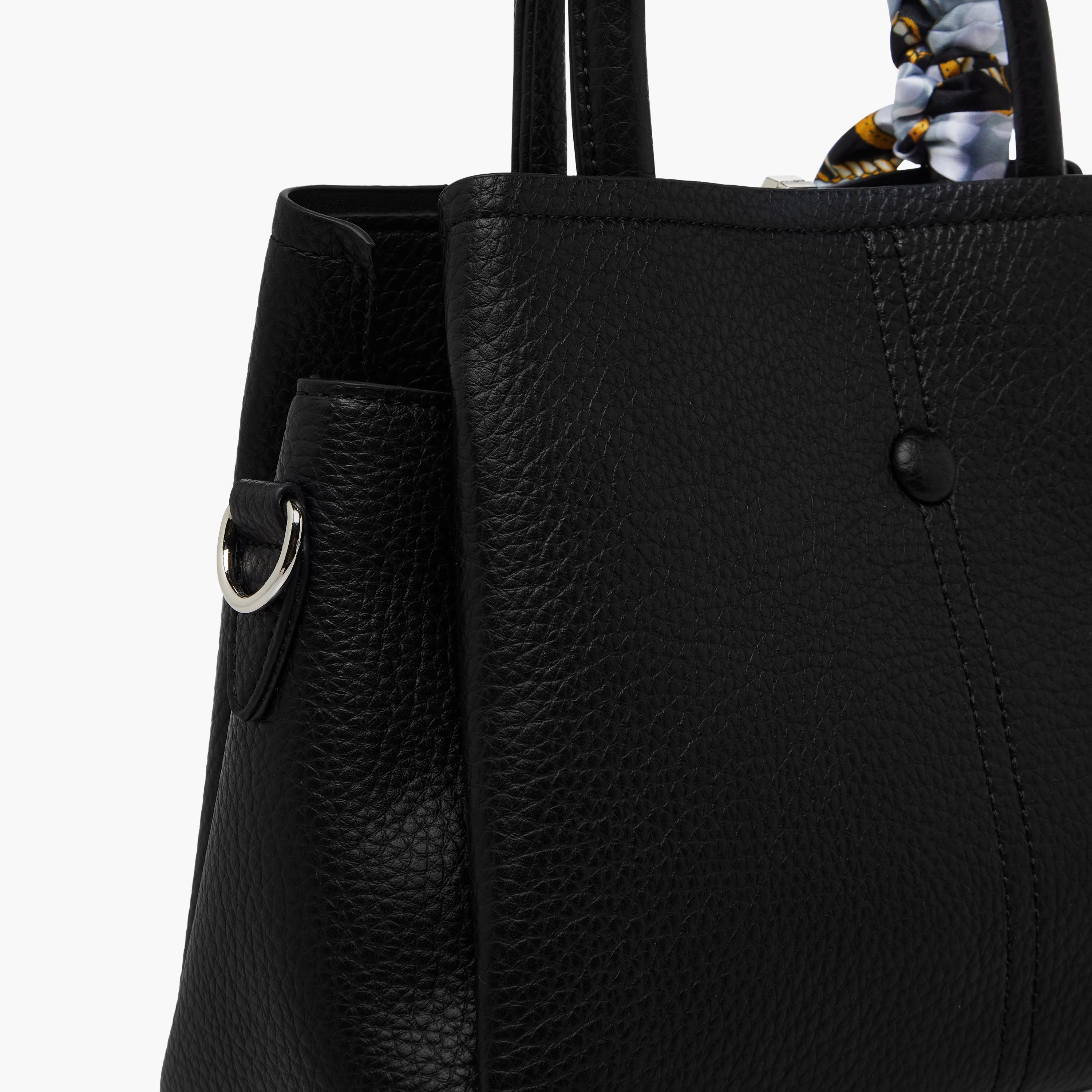 Sasha Tom Textured Tote Bag with Scarf Detail-women-bagsandwallets-handbags-image-6