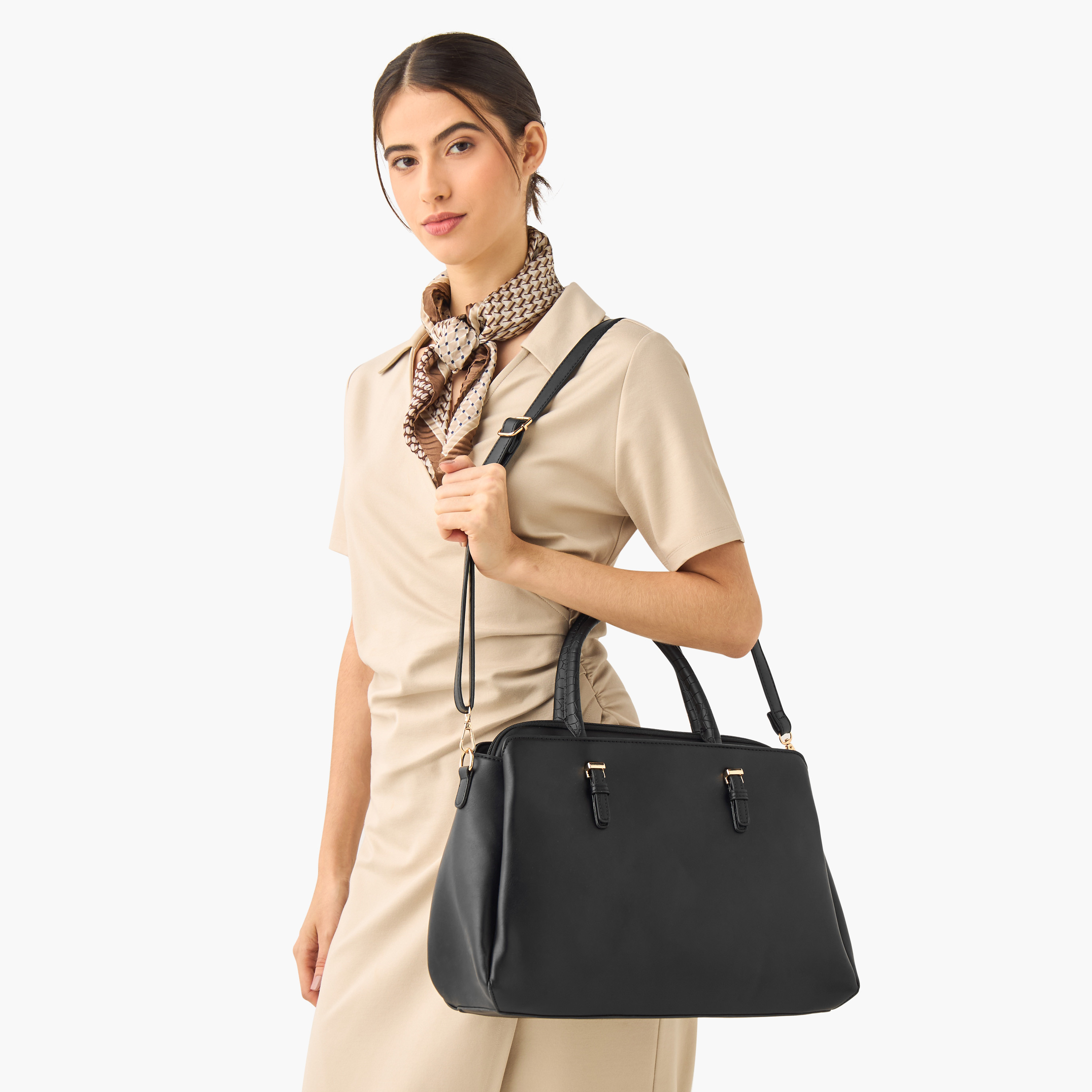 Sasha Tom Monotone Tote Bag with Laptop Sleeve-women-bagsandwallets-handbags-image-2