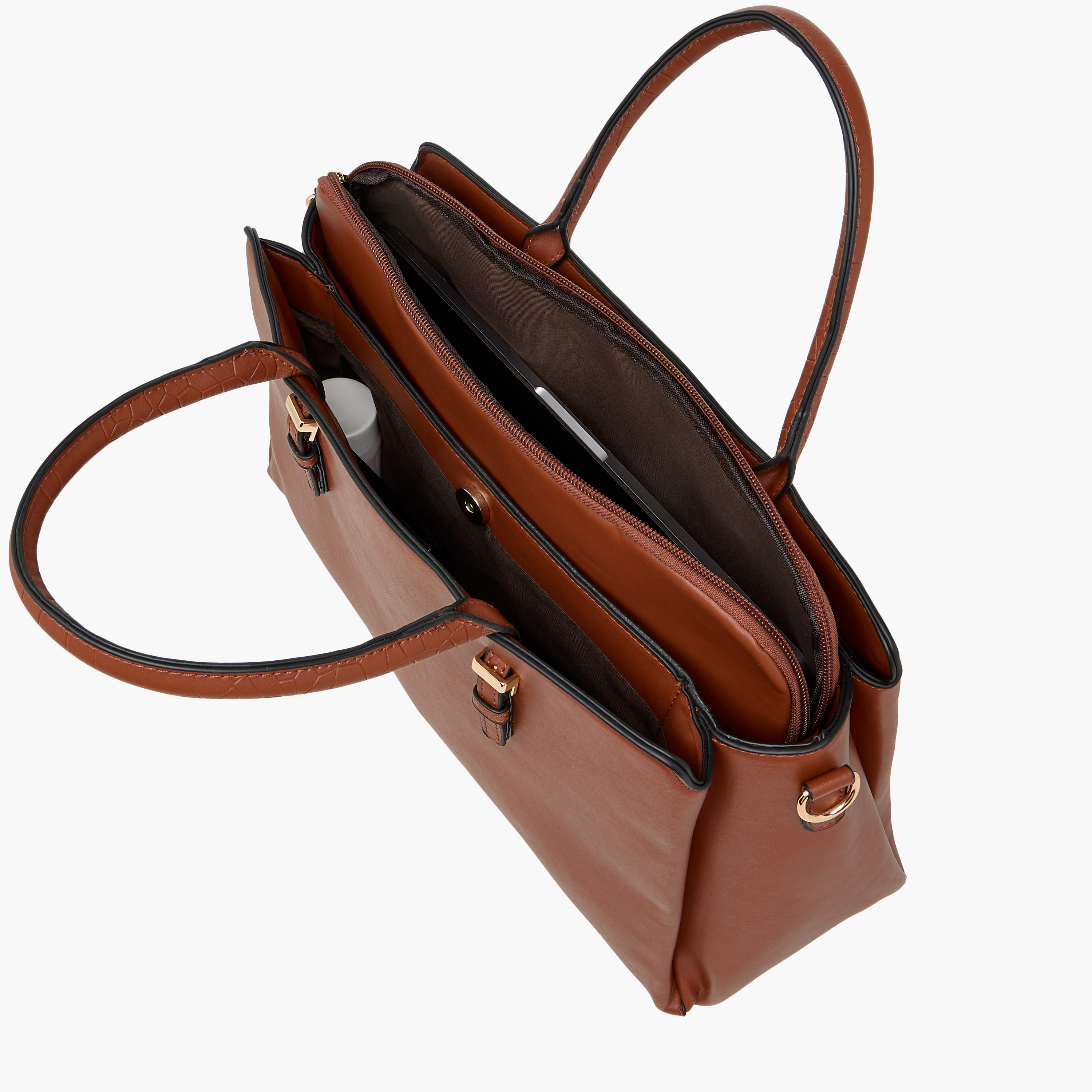 شنطة توتي سادة بمقابض مزدوجة من ساشا-women-bagsandwallets-handbags-image-10