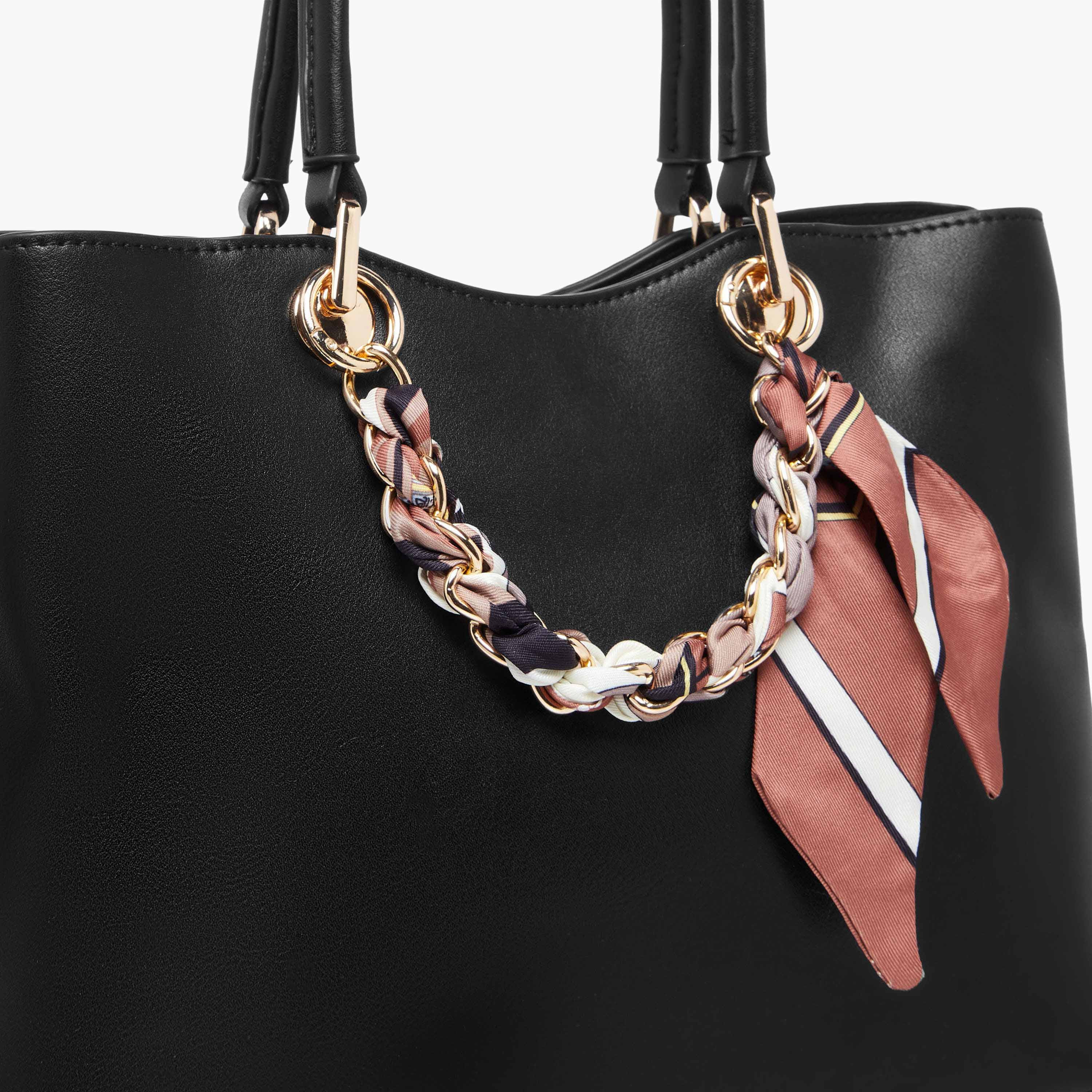 شنطة توتي بتفاصيل وشاح وحزام قابل للفصل من ساشا توم-women-bagsandwallets-handbags-image-5