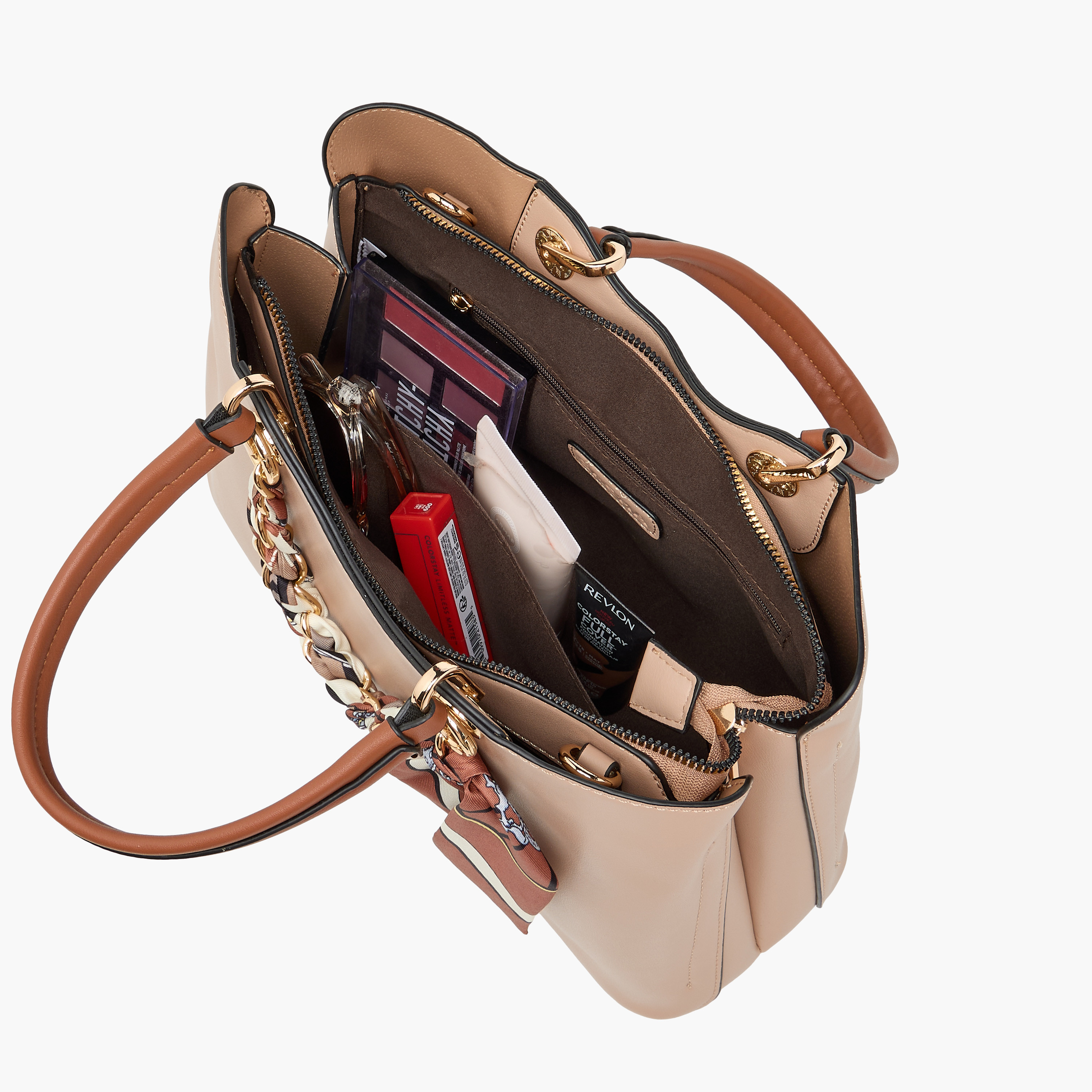 Sasha Scarf Detail Tote Bag with Detachable Strap-women-bagsandwallets-handbags-image-9