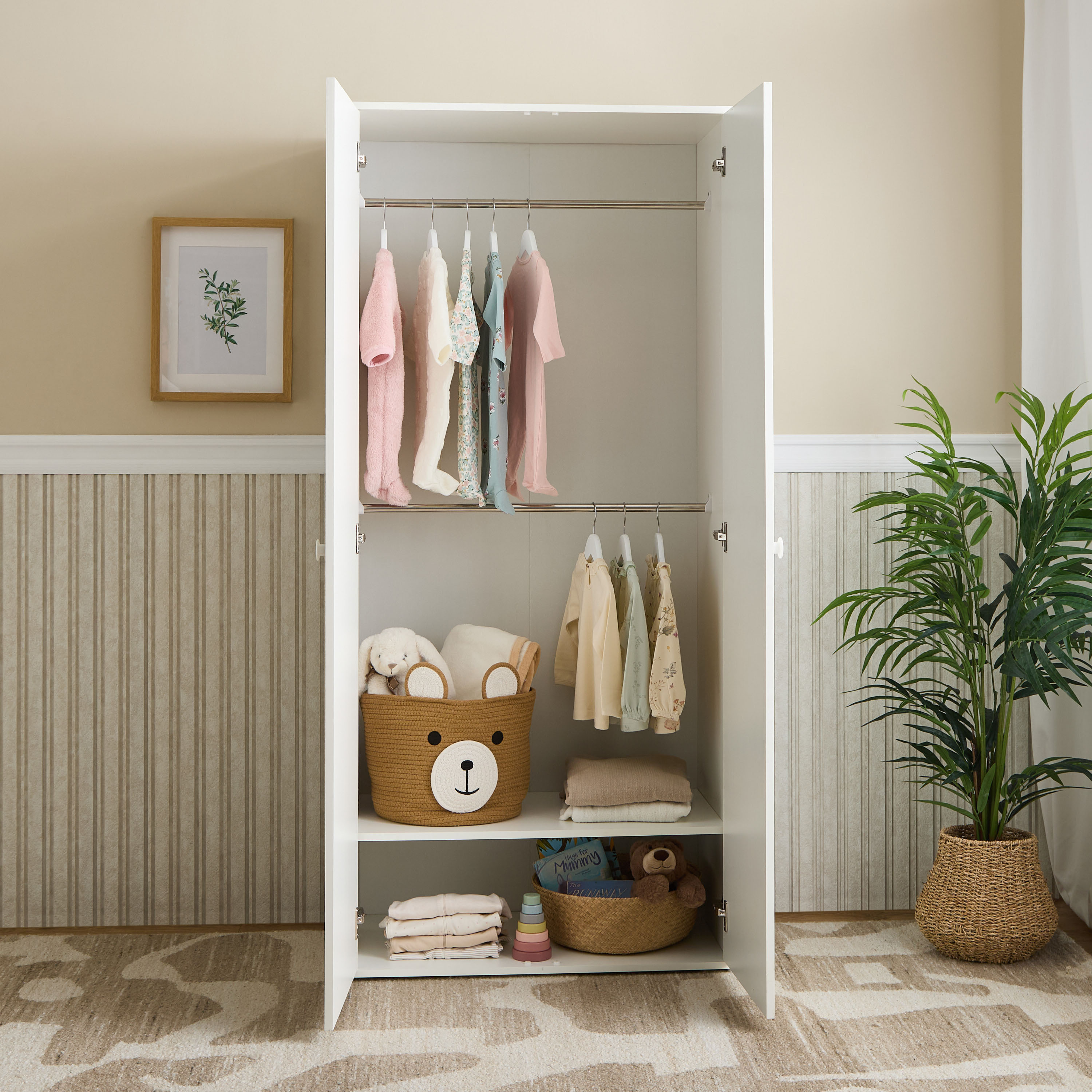 Juniors 2-Door Wardrobe with Hanging Rail-baby-nursery-furniture-wardrobesandstorage-image-5