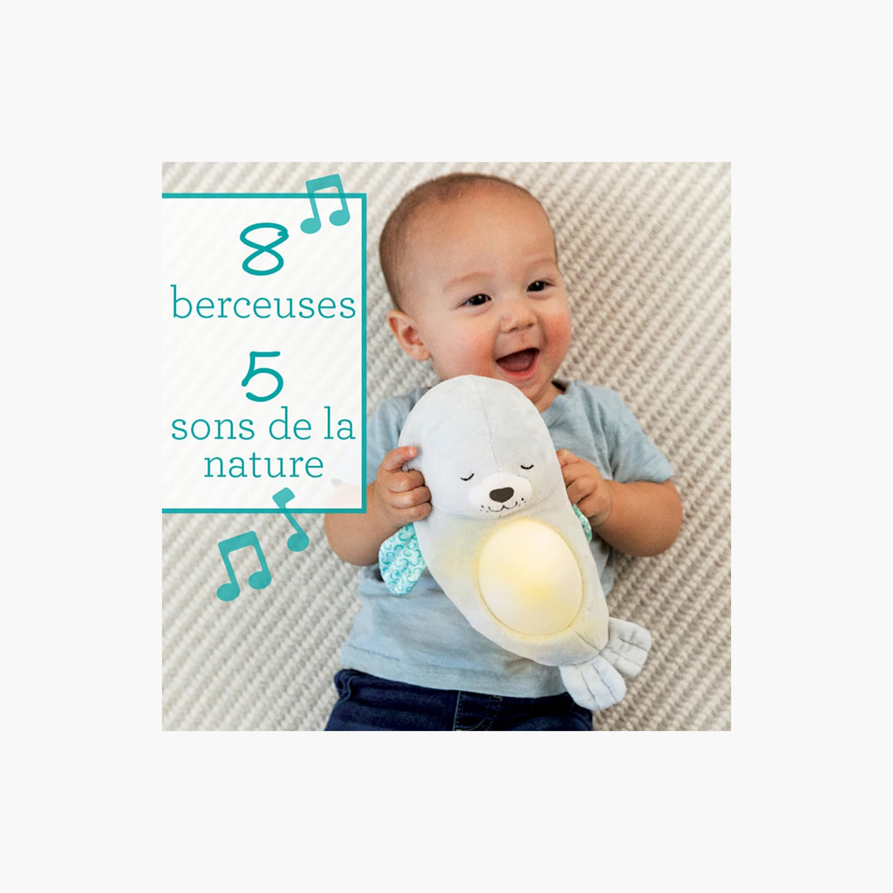 دمية الفقمة المهدئة من إنفانتينو-toys-babyandtoddlertoys-cribtoys-image-4
