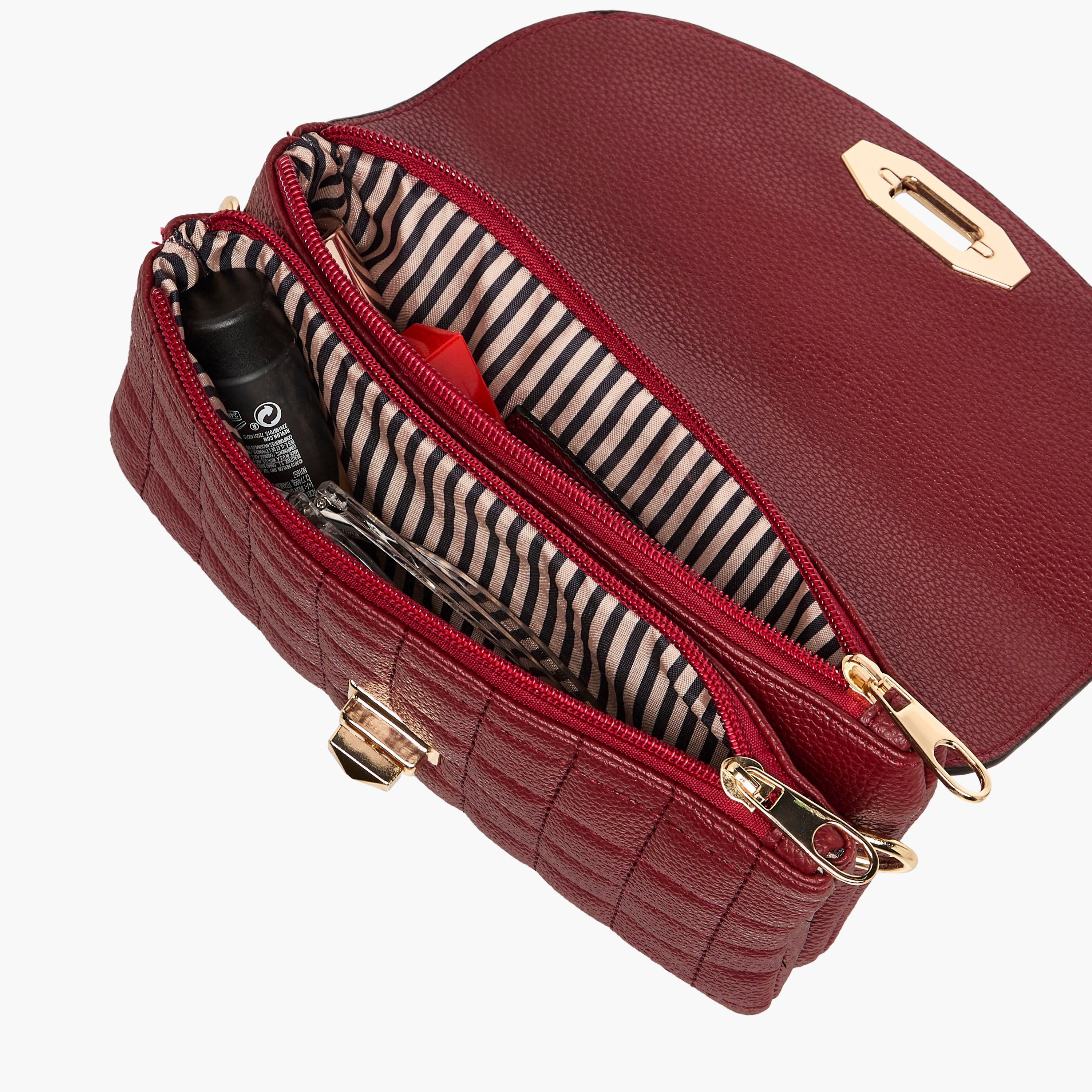 شنطة كروس بودي مبطنة بقفل إغلاق من أدور-women-bagsandwallets-handbags-image-9