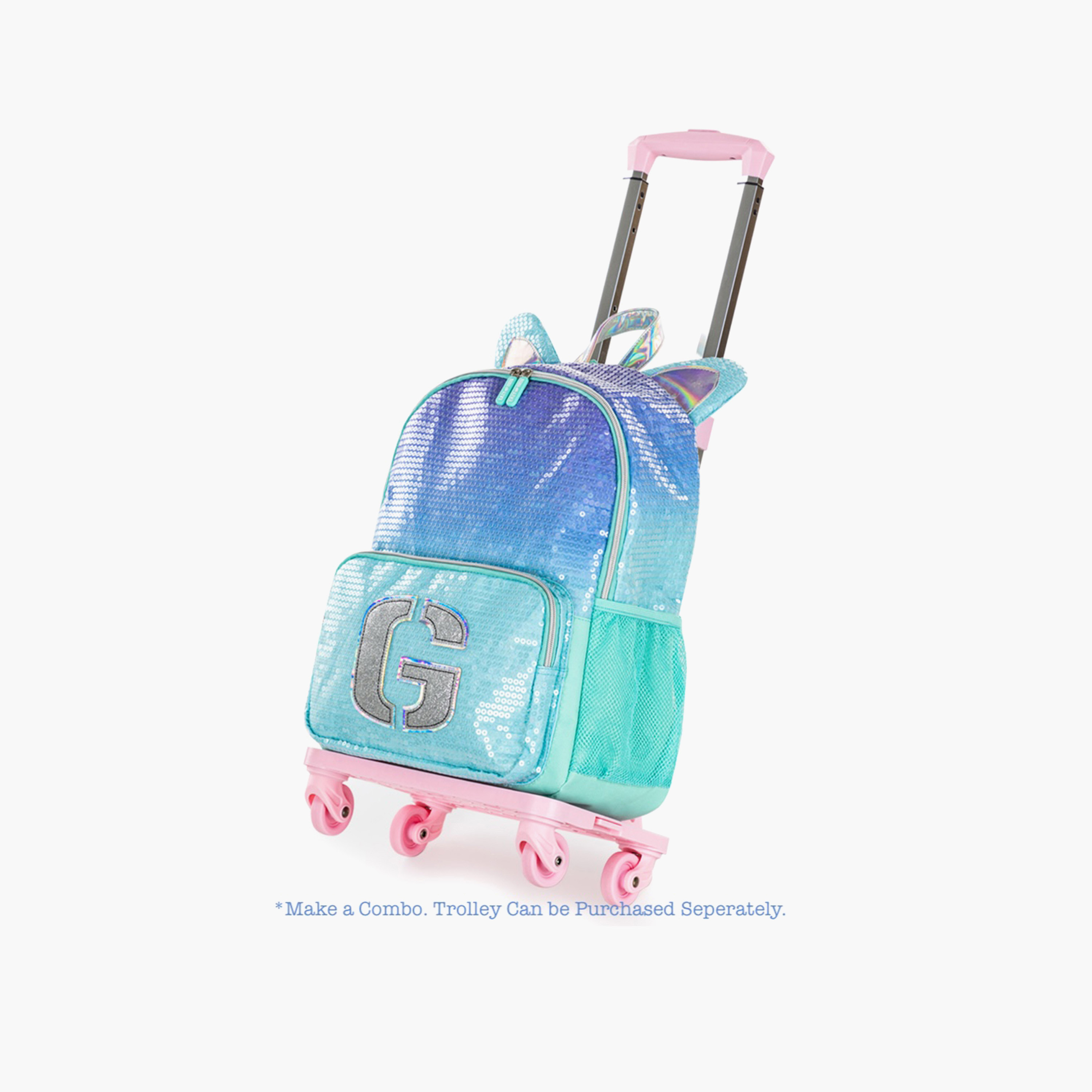 Eazy Kids Sequin 3-Piece Backpack School Bag Set for Kids with Lunch Bag and Pencil Pouch - 17-inch-school-bagsandbackpacks-sets-image-10