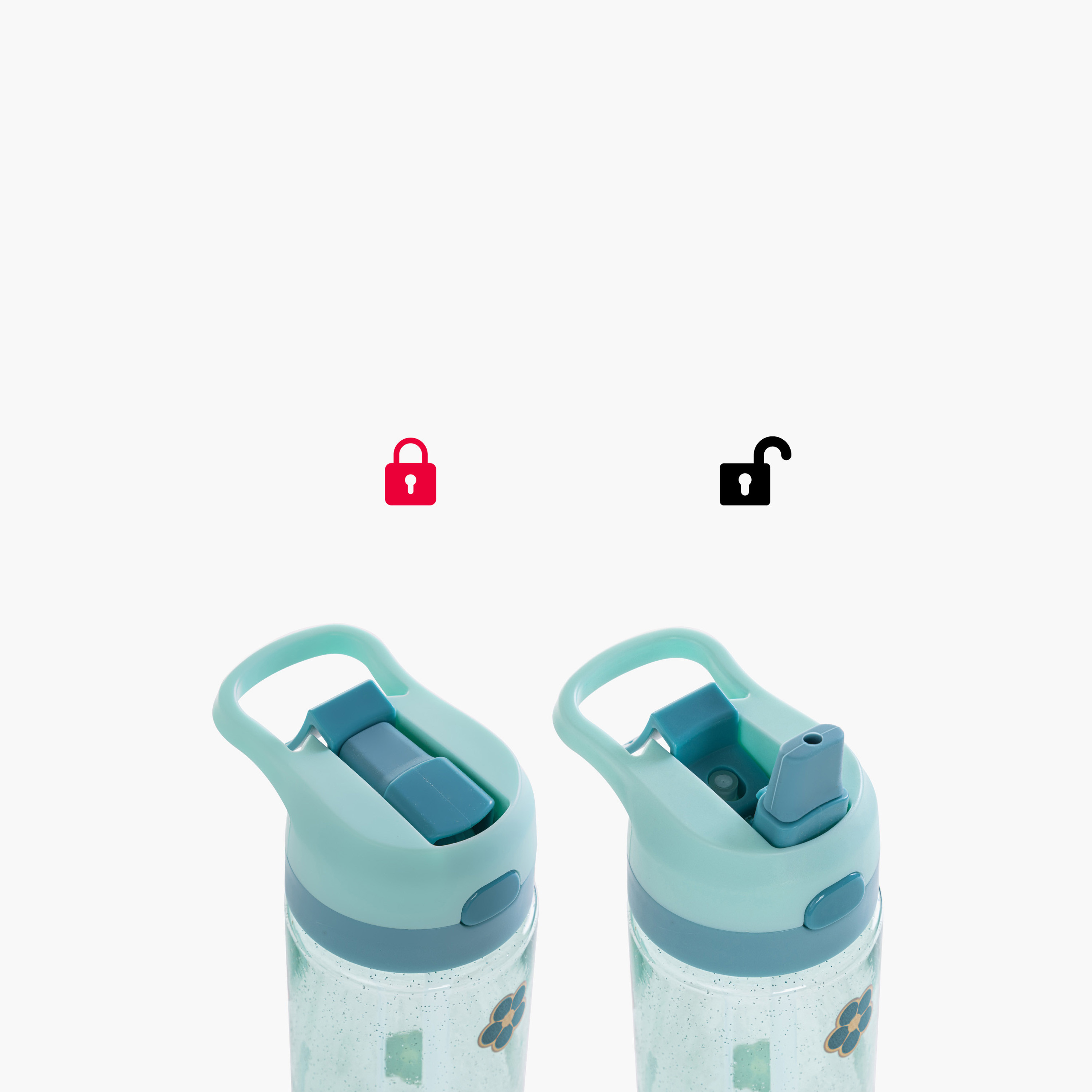 Eazy Kids Floral Print Tritan Water Bottle with Flip Spout and Spray Nozzle - 750 ml-school-waterbottles-image-8