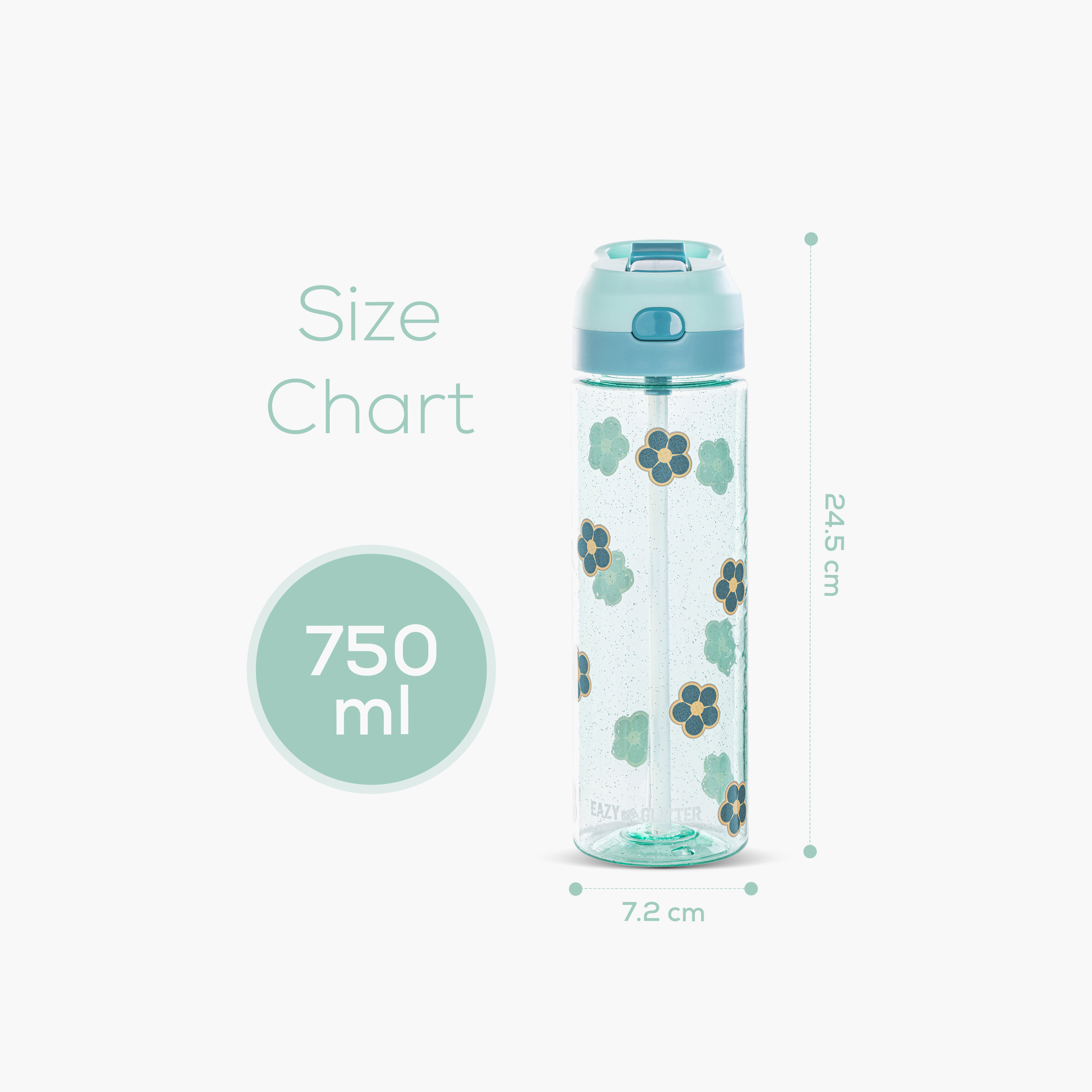 Eazy Kids Floral Print Tritan Water Bottle with Flip Spout and Spray Nozzle - 750 ml-school-waterbottles-image-9