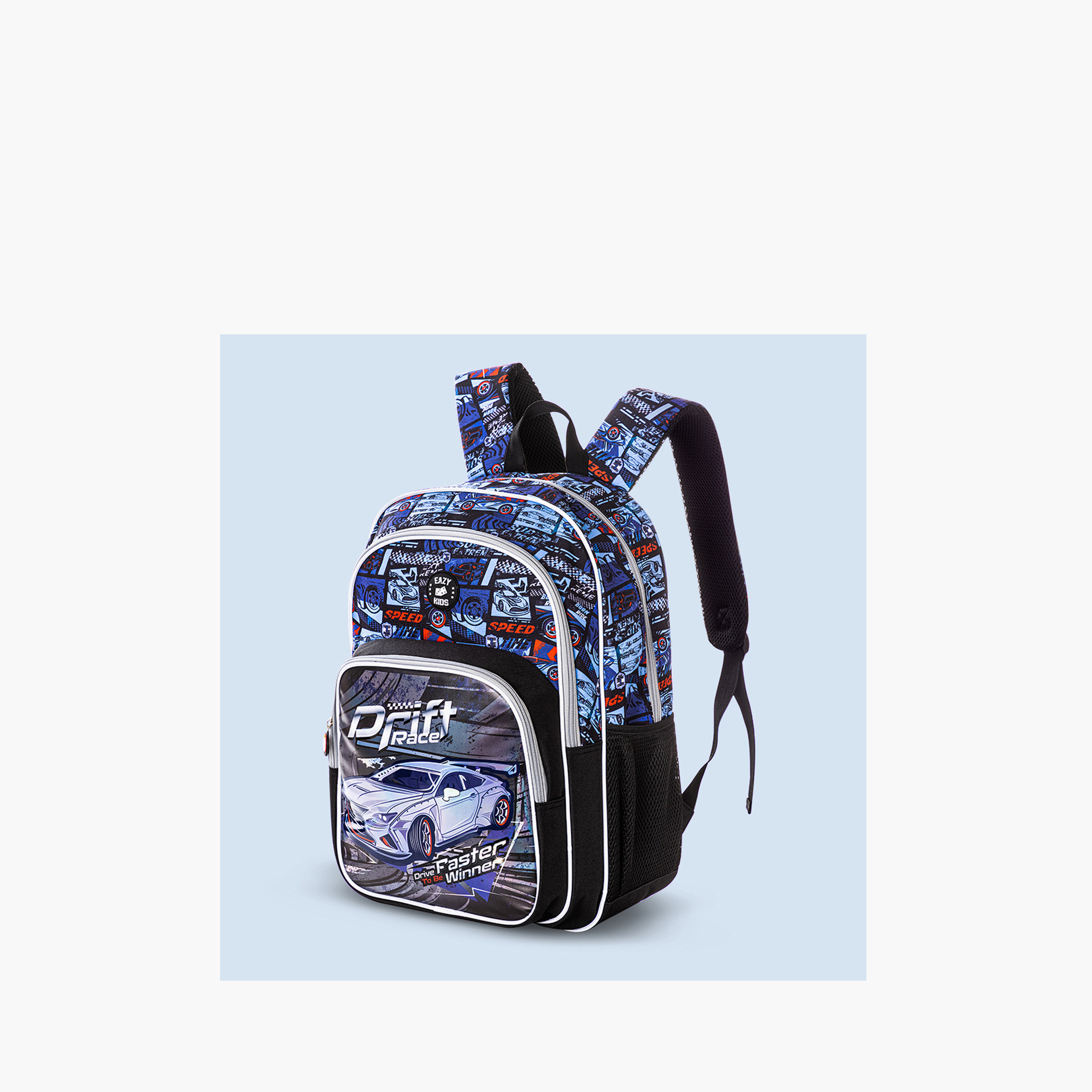طقم شنطة ظهر 18 بوصة مع شنطة غداء ومقلمة 3 قطع من إيزي كيدز - 30×18×47 سم-school-bagsandbackpacks-sets-image-4