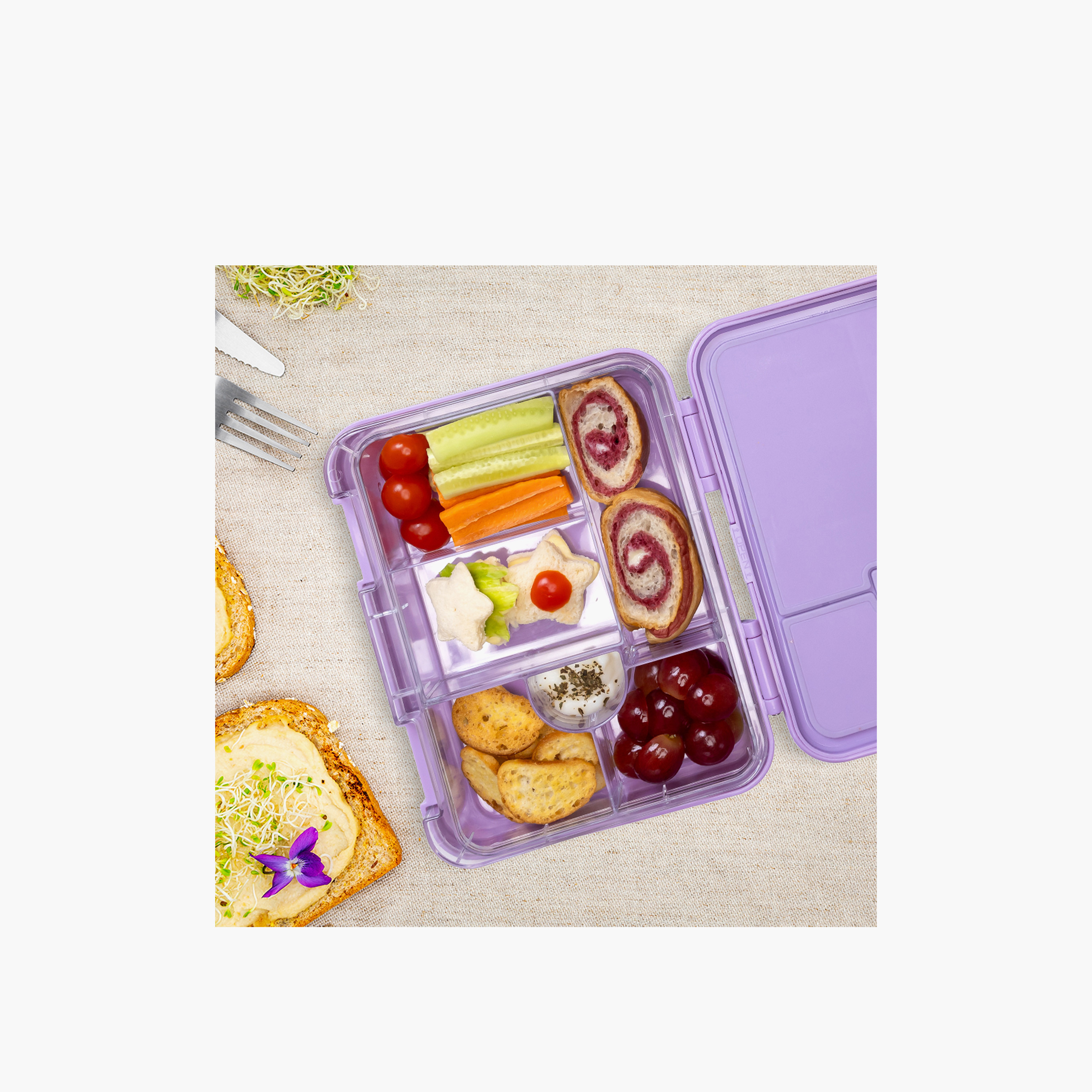 Eazy Kids Mermaid Convertible Bento Box for Girls with Sandwich Cutter-school-lunchessentials-lunchboxes-image-8