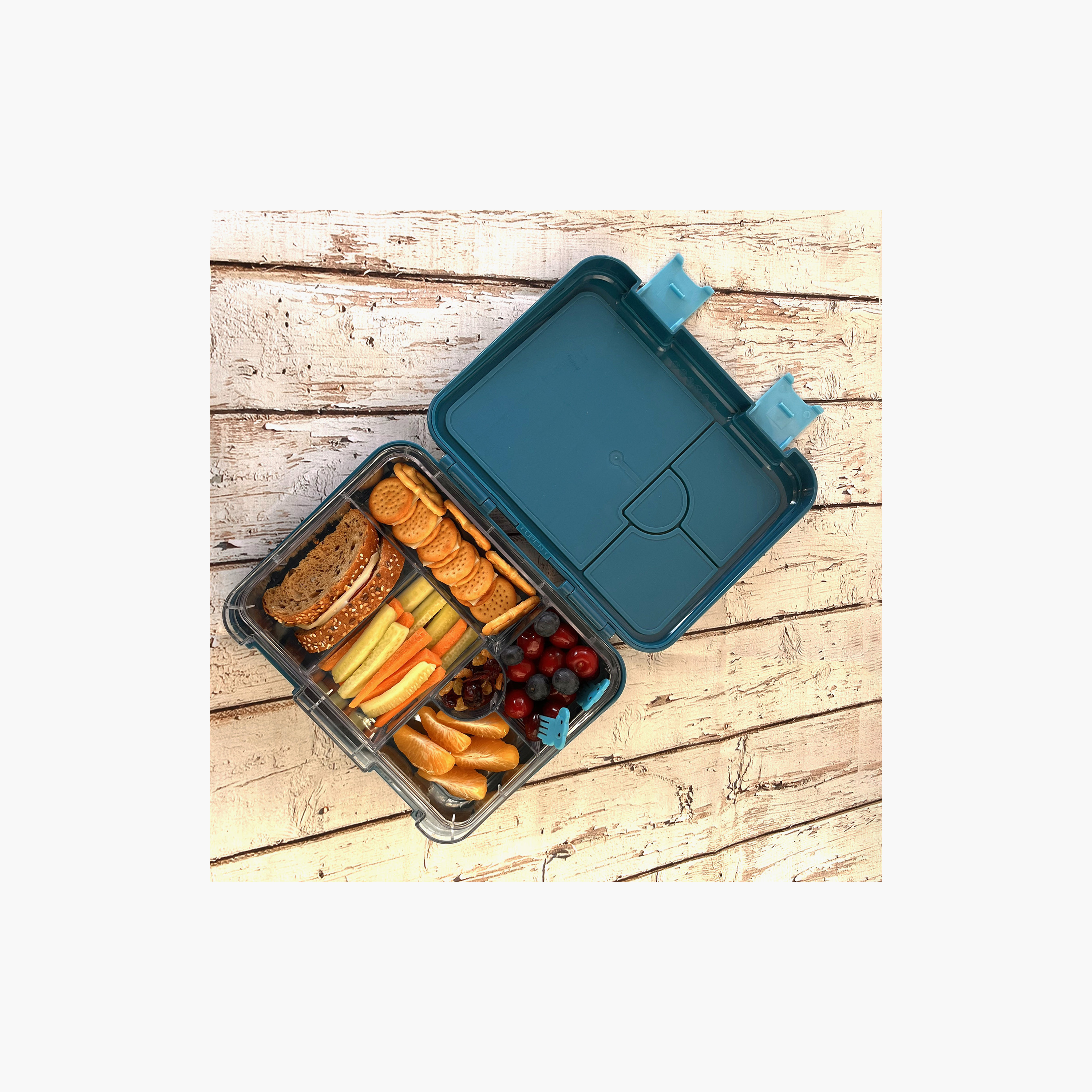 Eazy Kids T-Rex Convertible Bento Box for Kids with Sandwich Cutter-school-lunchessentials-lunchboxes-image-2