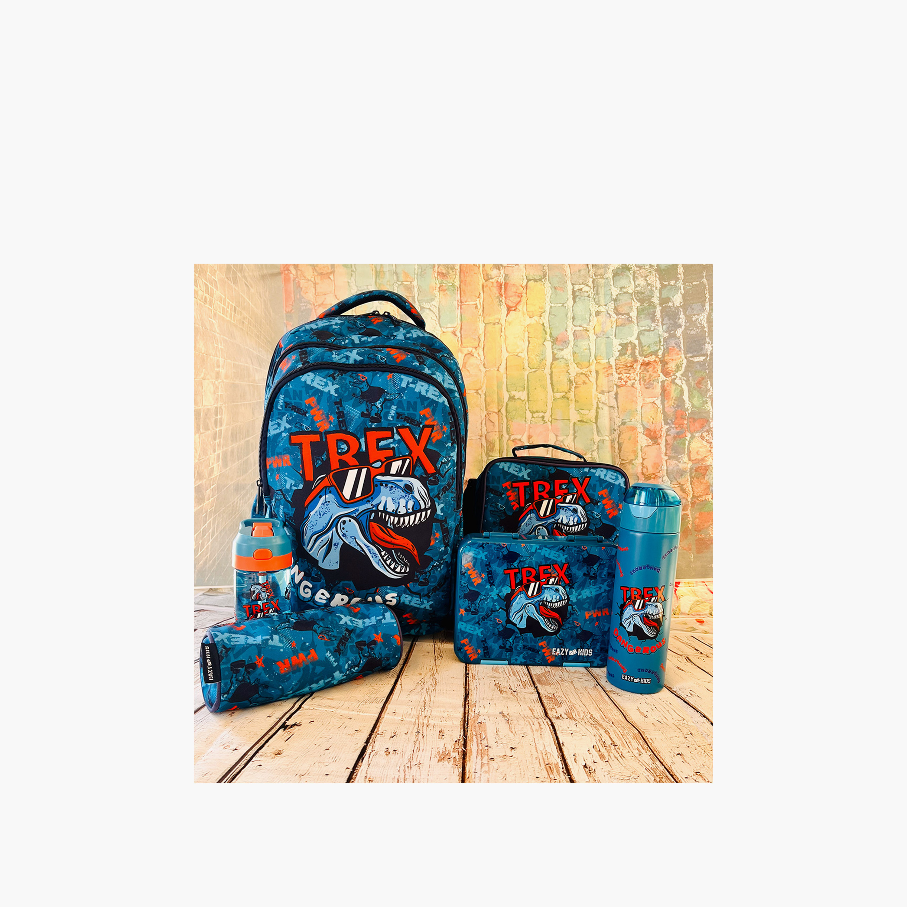 Eazy Kids T-Rex Convertible Bento Box for Kids with Sandwich Cutter-school-lunchessentials-lunchboxes-image-3
