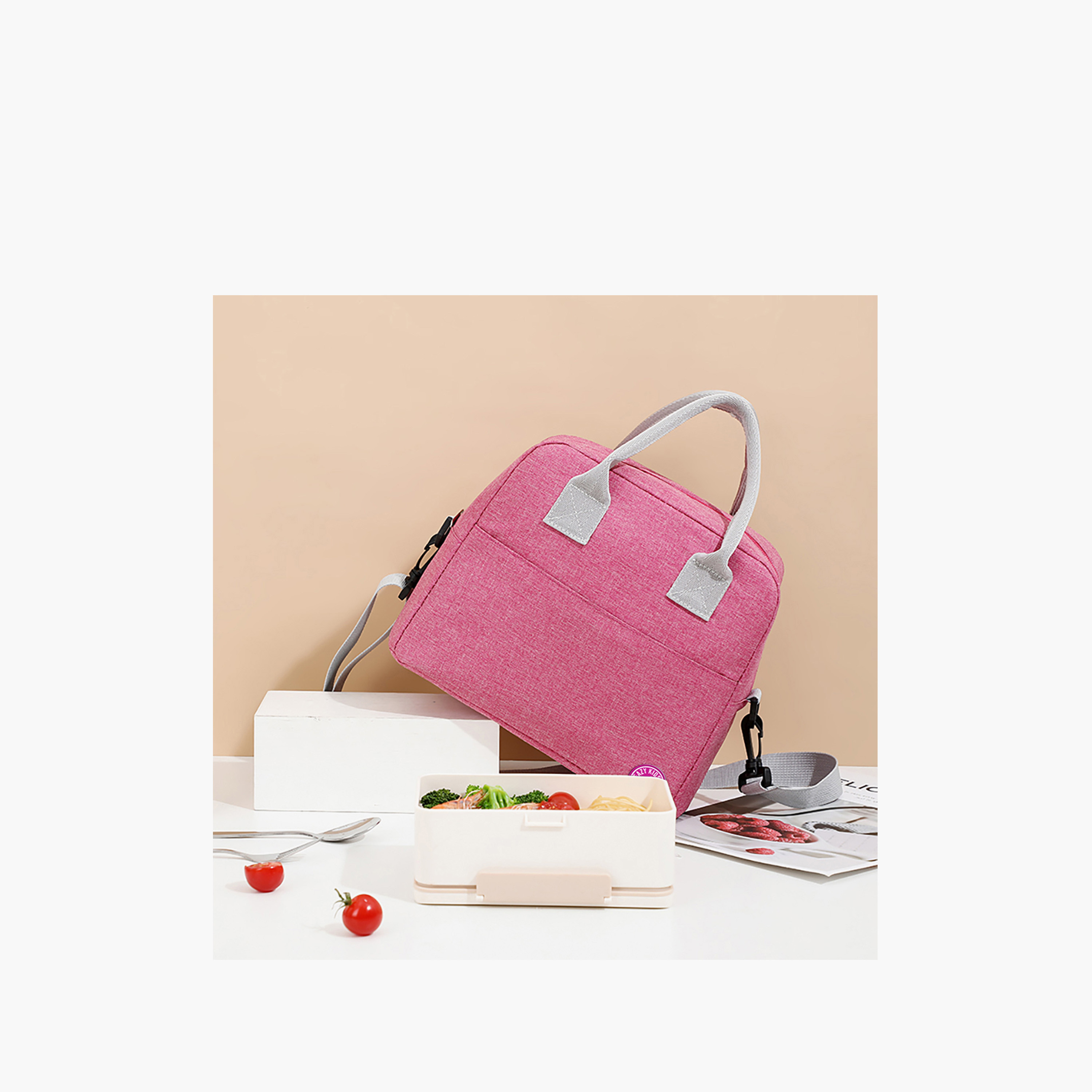 شنطة غداء معزولة بمقابض علوية للبنات من إيزي كيدز-school-lunchessentials-lunchbags-image-2