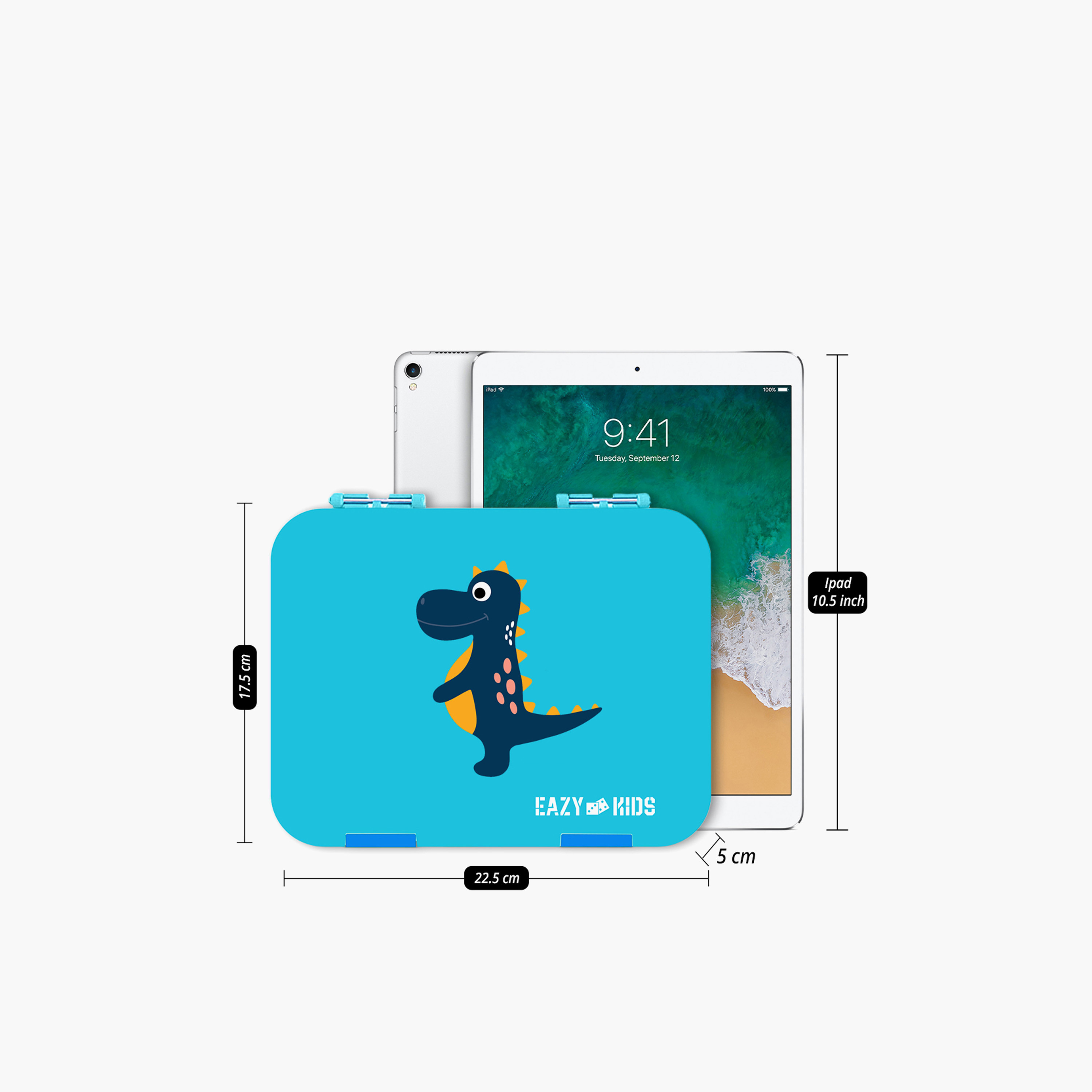 Eazy Kids Dino 4-Compartment Bento Box for Kids-school-lunchessentials-lunchboxes-image-3