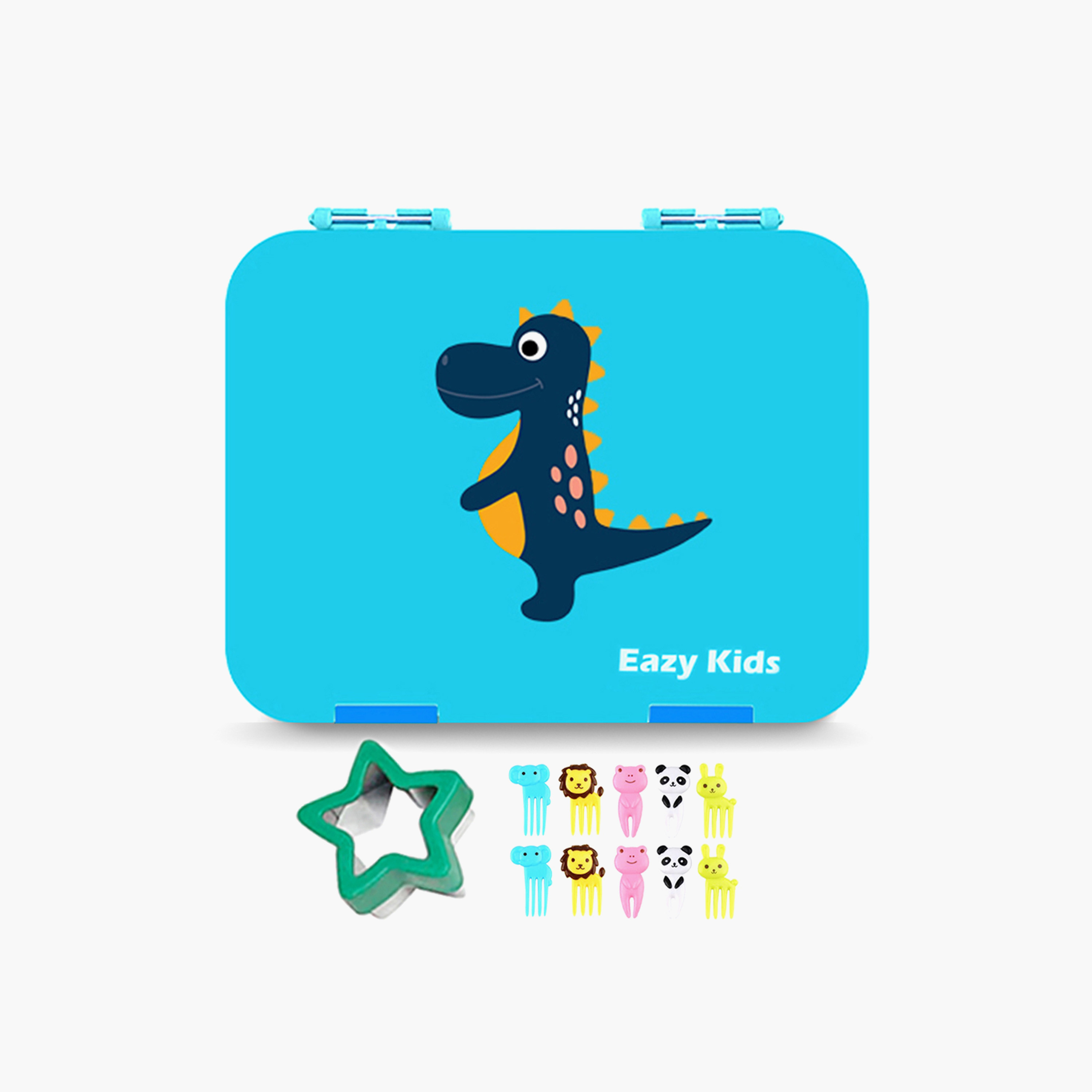 صندوق بينتو للأطفال بأربع حجرات بطبعات دينو من إيزي كيدز-school-lunchessentials-lunchboxes-image-2