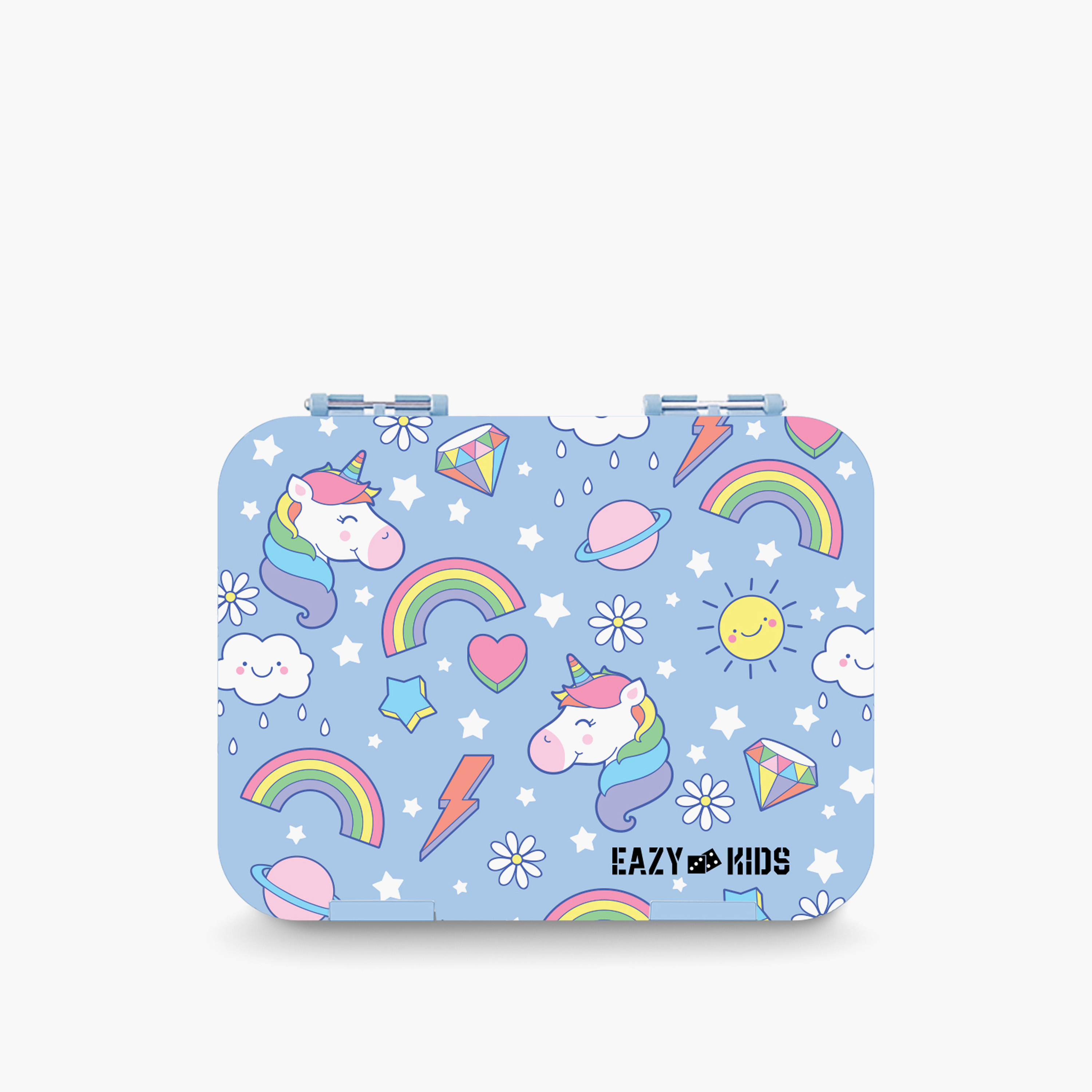 Eazy Kids Unicorn 4-Compartment Bento Box for Girls with Sandwich Cutter-school-lunchessentials-lunchboxes-image-2