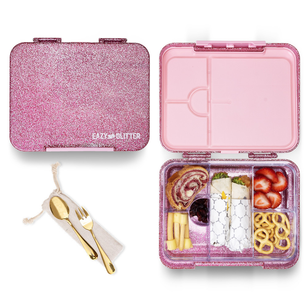 صندوق غداء جليتر بفواصل قابلة للتعديل من إيزي كيدز-school-lunchessentials-lunchboxes-image-1