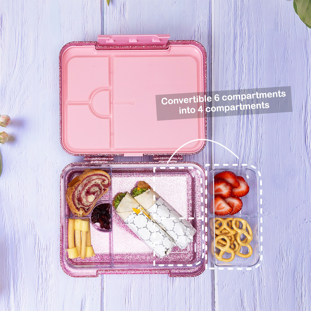 صندوق غداء جليتر بفواصل قابلة للتعديل من إيزي كيدز-school-lunchessentials-lunchboxes-image-2
