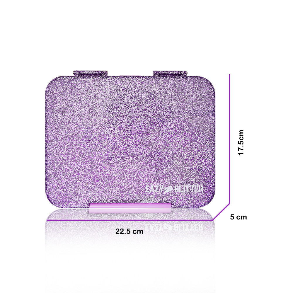 Eazy Kids Glitter Convertible Bento Lunch Box for Kids with 6 Compartments-school-lunchessentials-lunchboxes-image-10