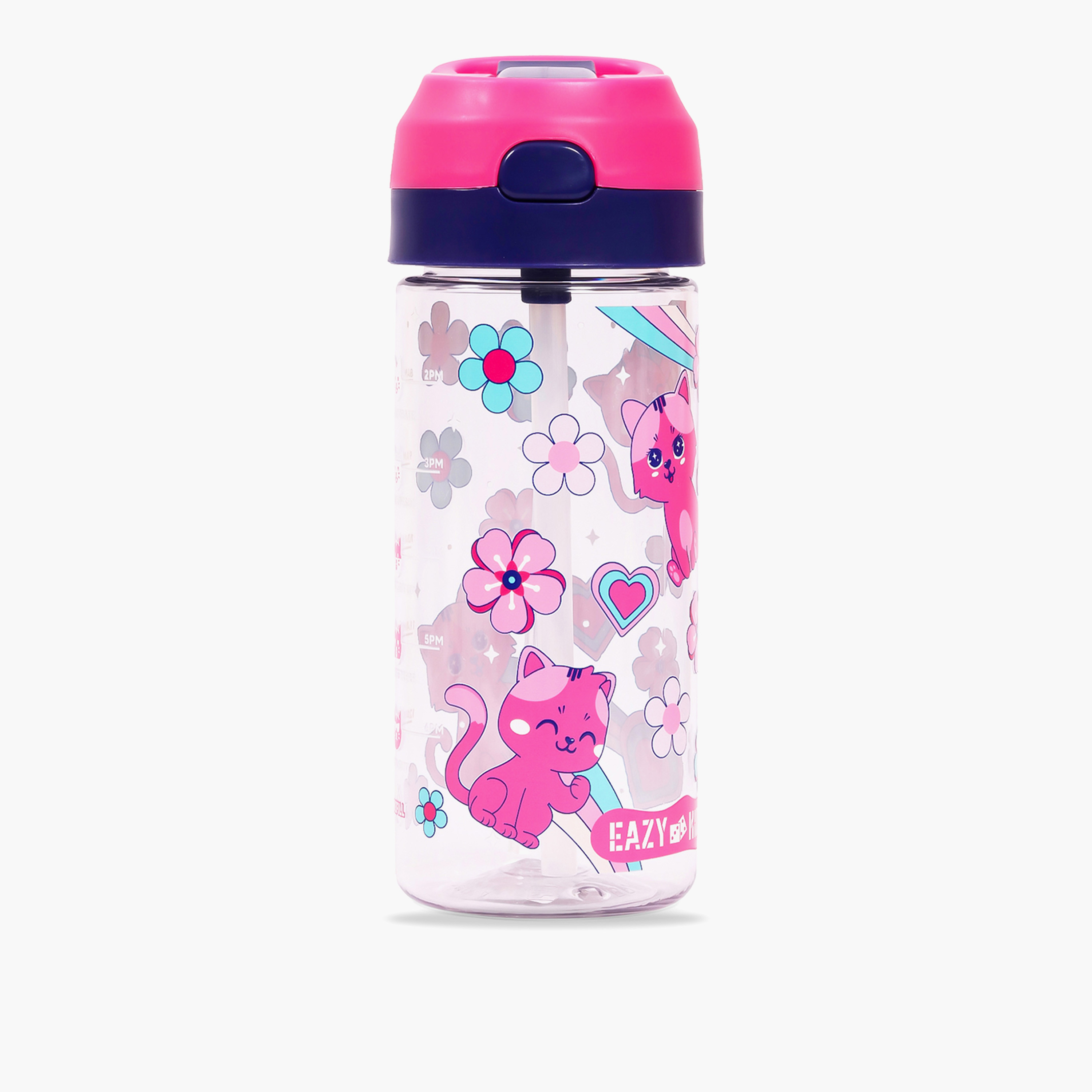 قارورة مياه تريتان بطبعات قطط مع بخّاخ من إيزي كيدز - 420 مل-school-waterbottles-image-12