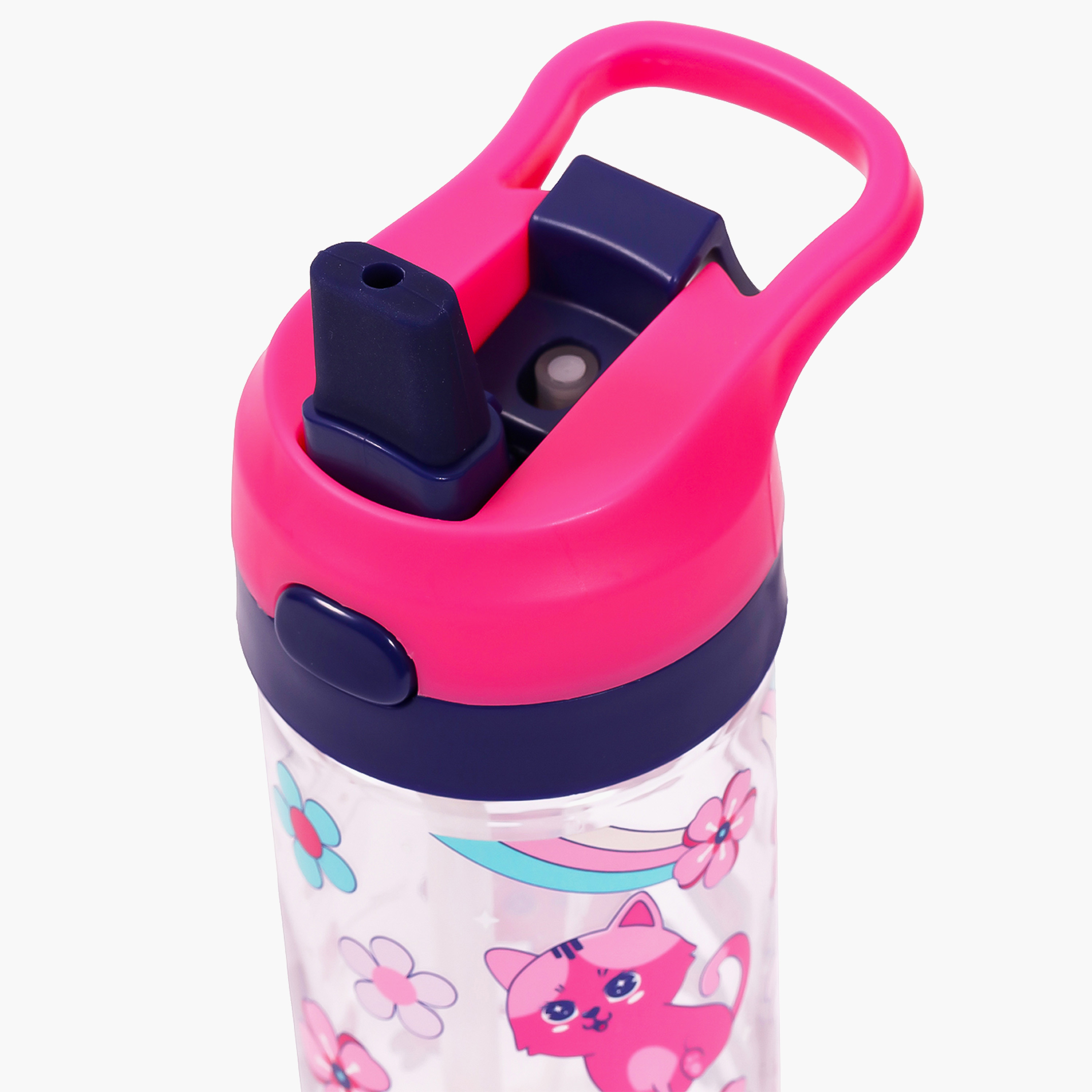 قارورة مياه تريتان بطبعات قطط مع بخّاخ من إيزي كيدز - 420 مل-school-waterbottles-image-5