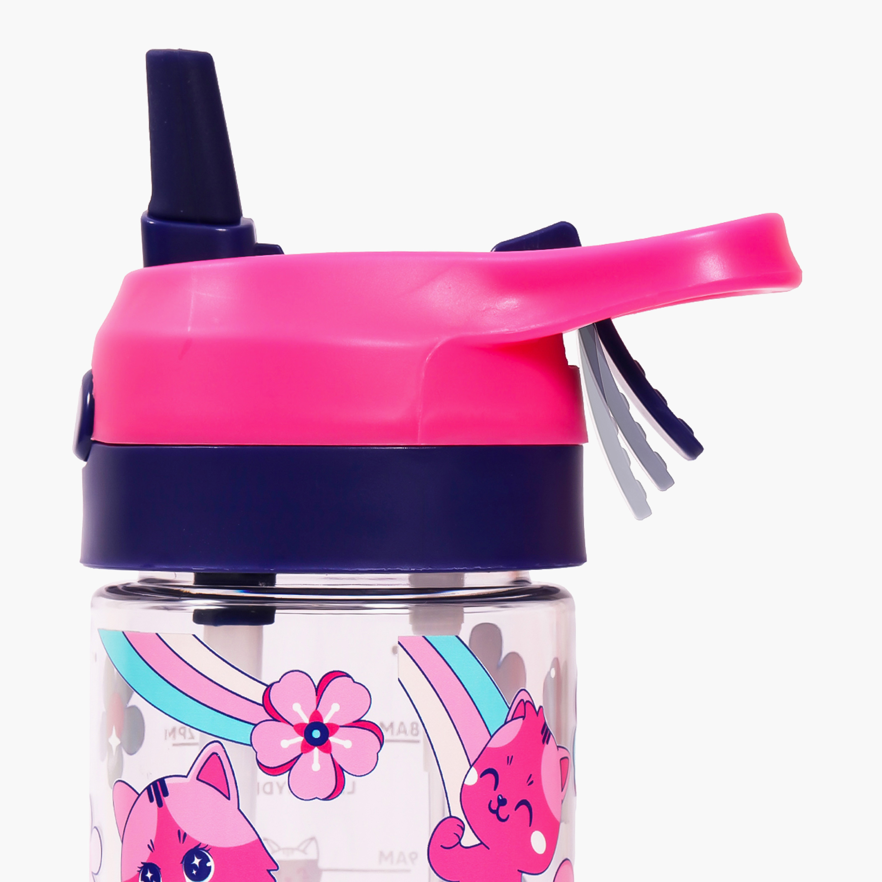 قارورة مياه تريتان بطبعات قطط مع بخّاخ من إيزي كيدز - 420 مل-school-waterbottles-image-8