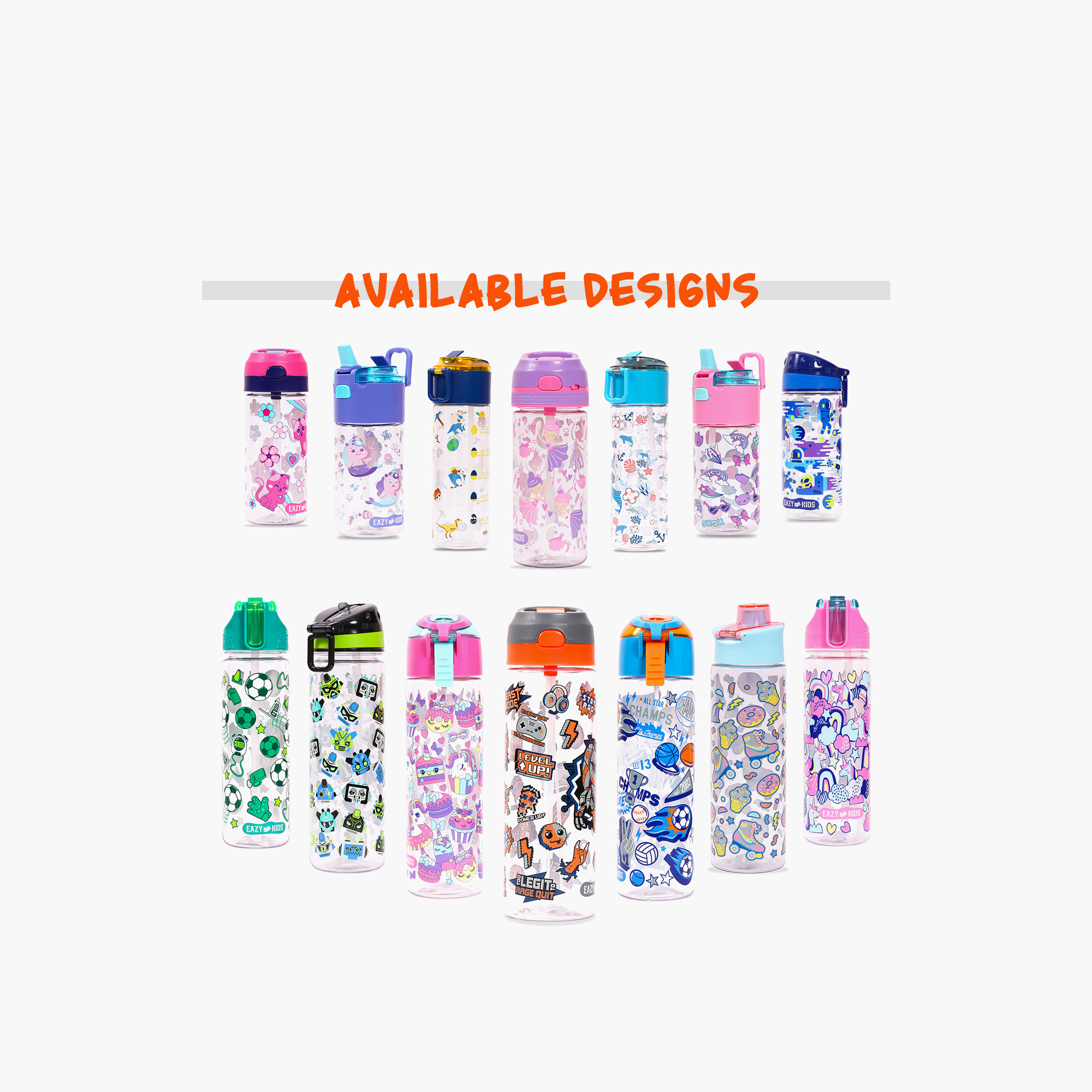 Eazy Kids Cat Tritan Water Bottle with Spray - 420 ml-school-waterbottles-image-17