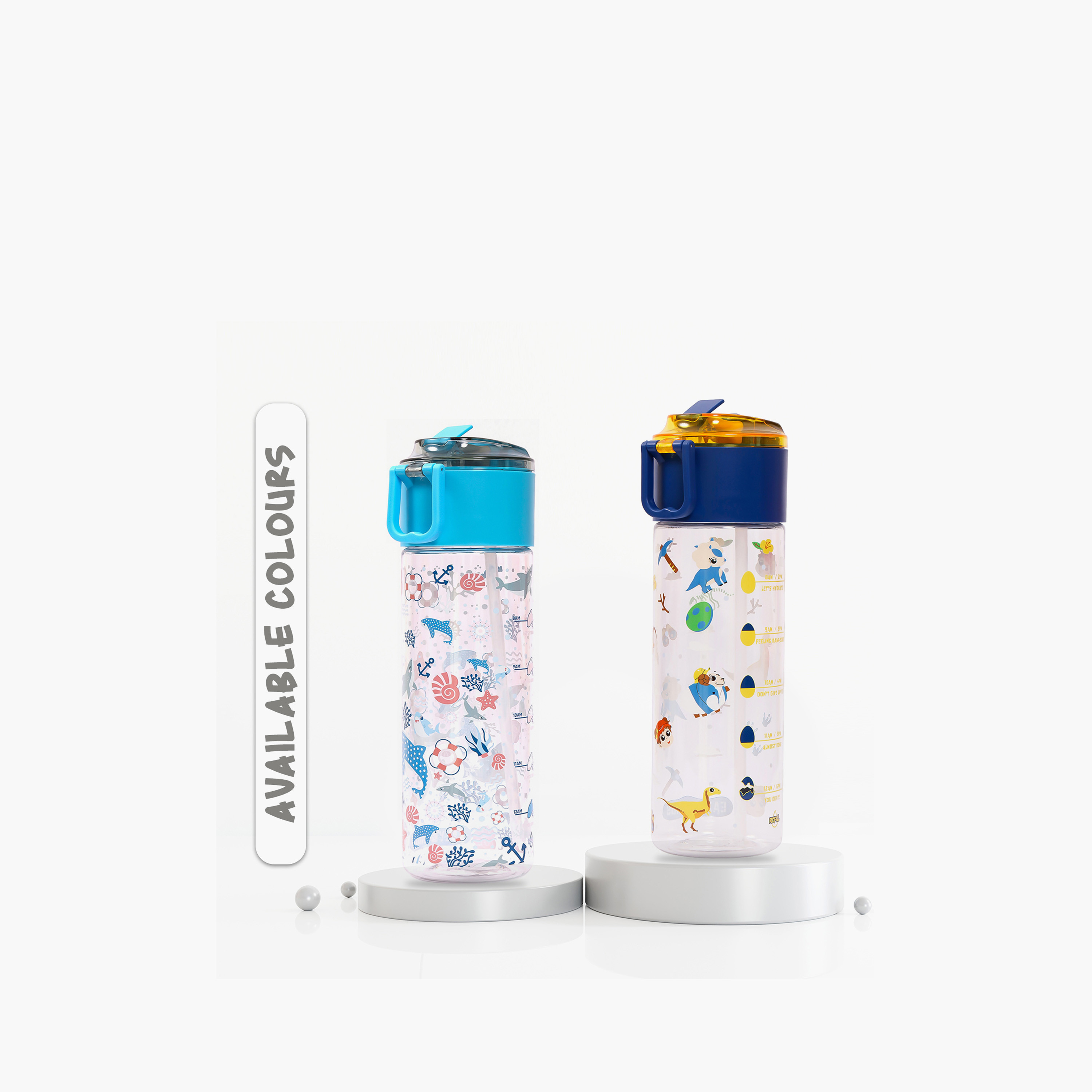 Eazy Kids Shark Tritan Water Bottle - 450 ml-school-waterbottles-image-16