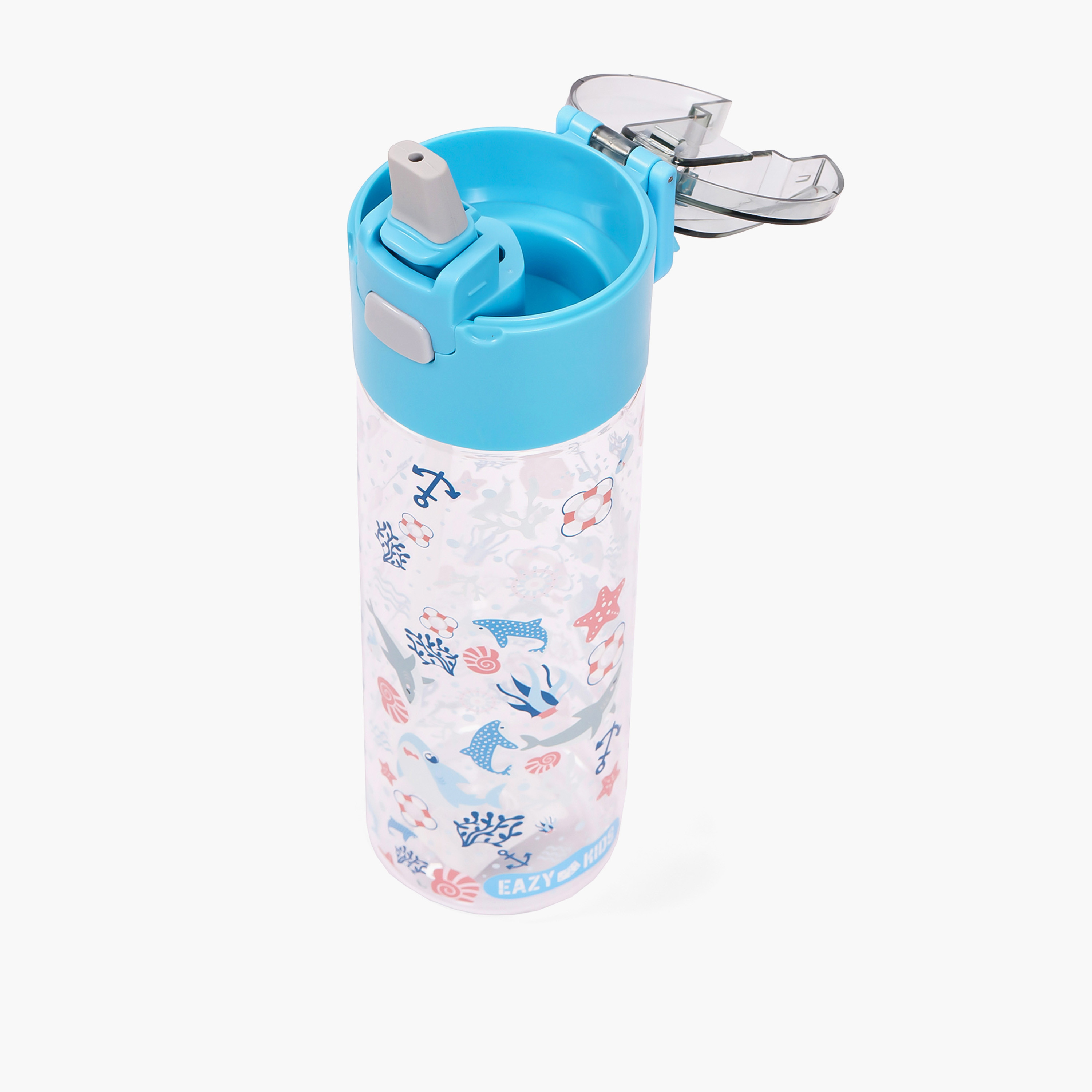 Eazy Kids Shark Tritan Water Bottle - 450 ml-school-waterbottles-image-6